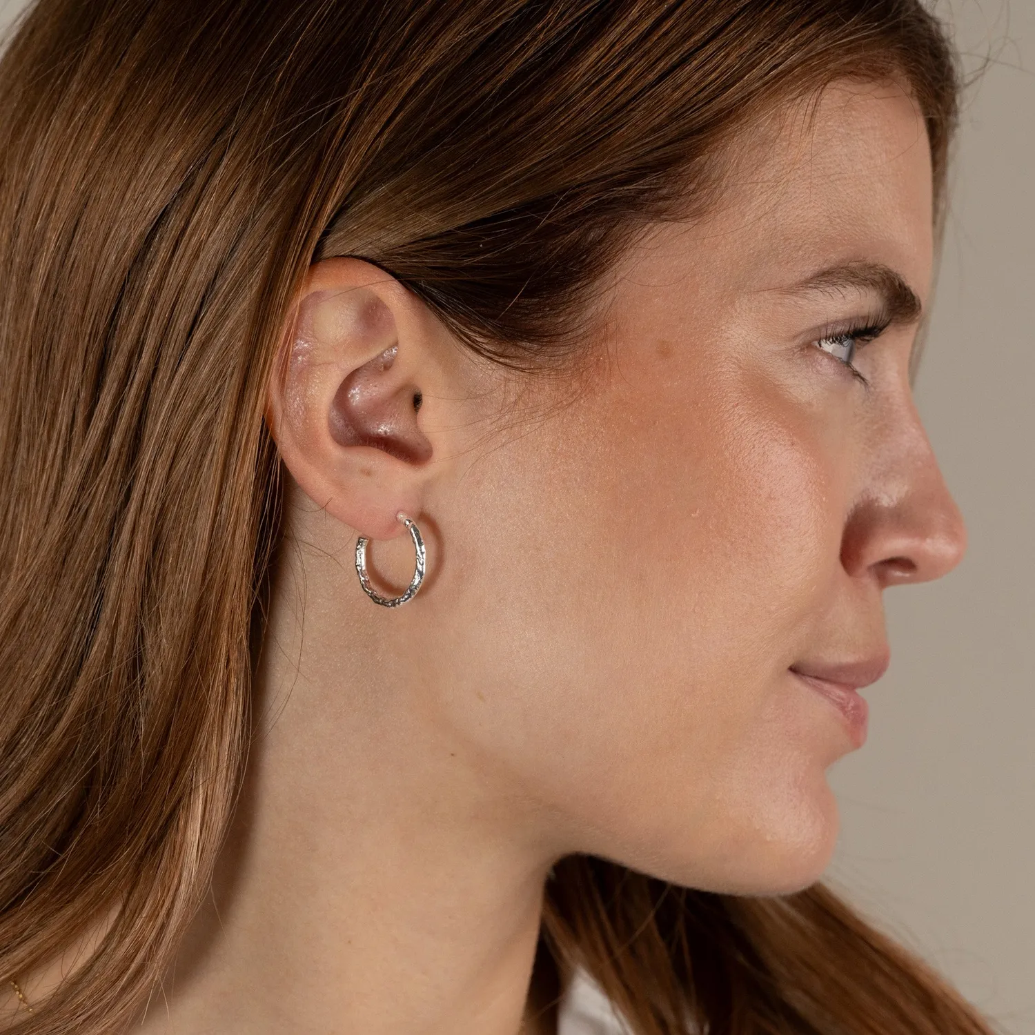 Sisi Copenhagen Elma creoler sølv 20 mm molten