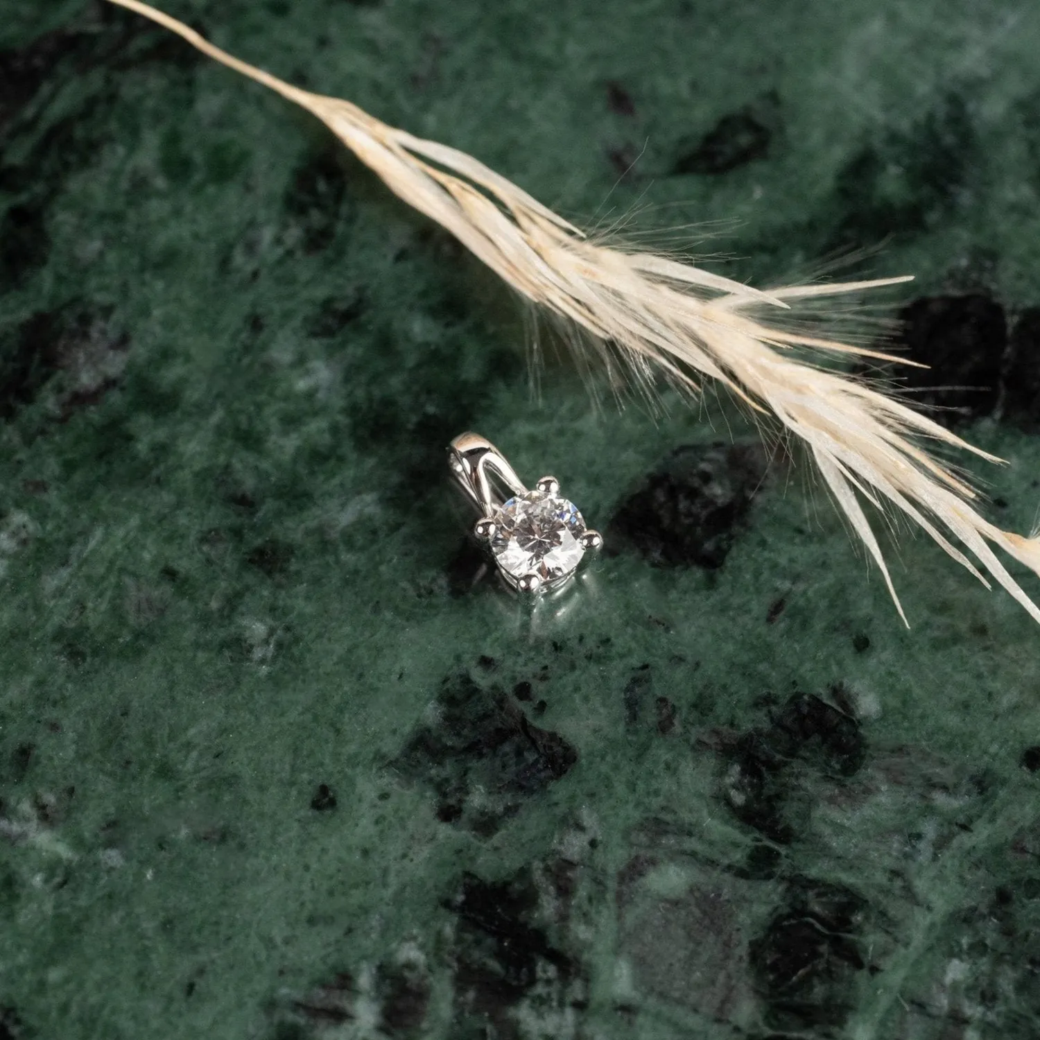 Sisi Copenhagen Prong Solitaire lab-diamond vedhæng guld