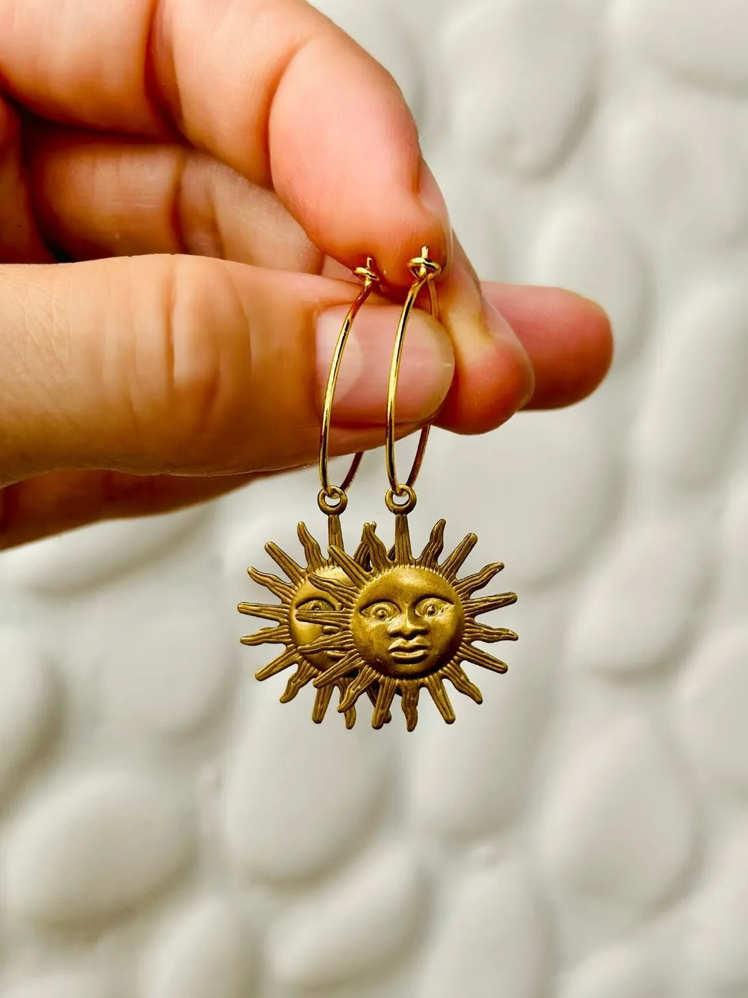 Sunshine & She sunshine hoop ørering stor enkelt 2 cm
