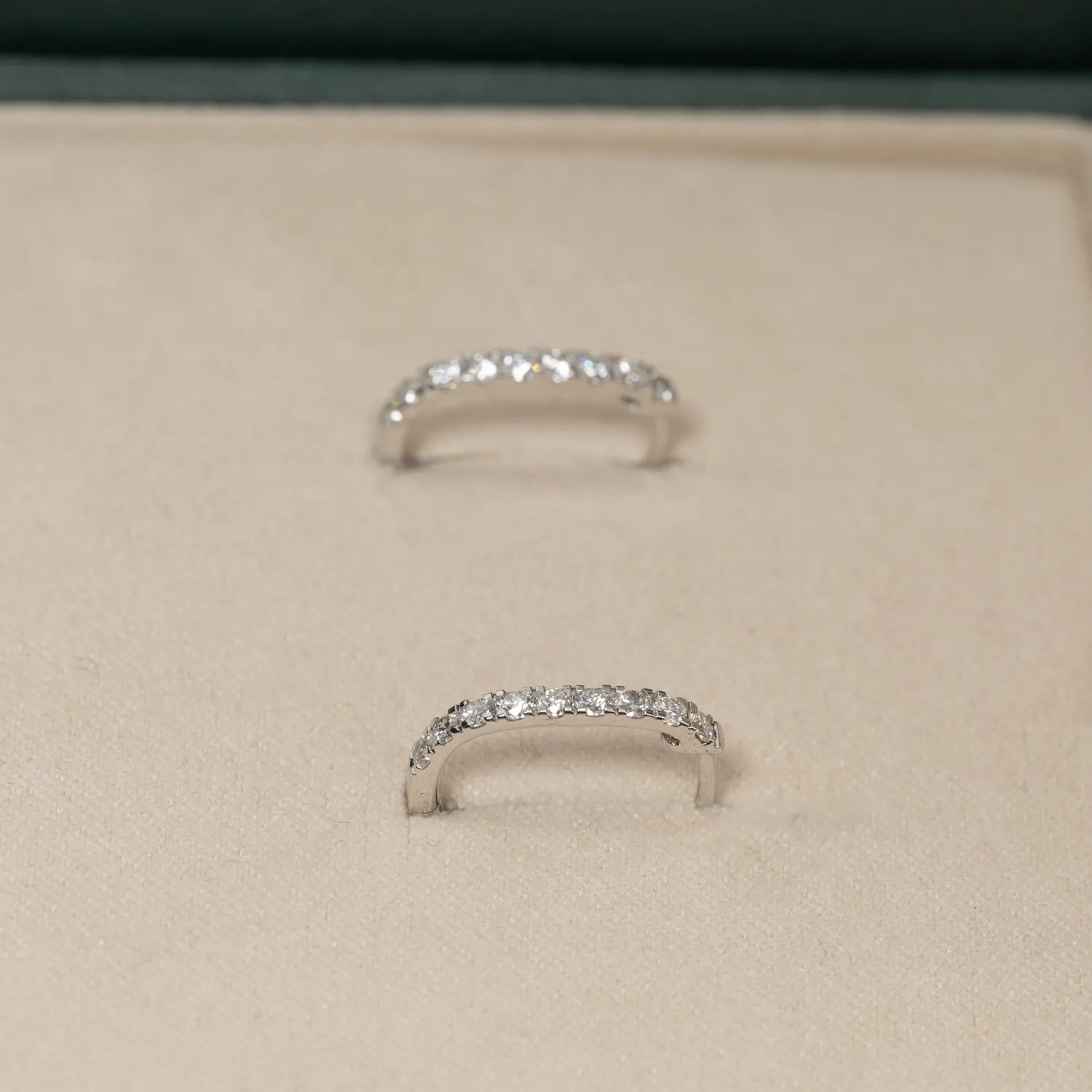 Sisi Copenhagen Oval Lab-diamond creoler hvidguld 0,45ct