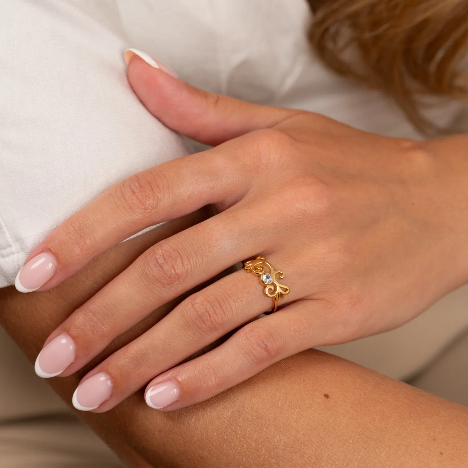 Sisi Copenhagen Solea Blue Topaz ring blå topas
