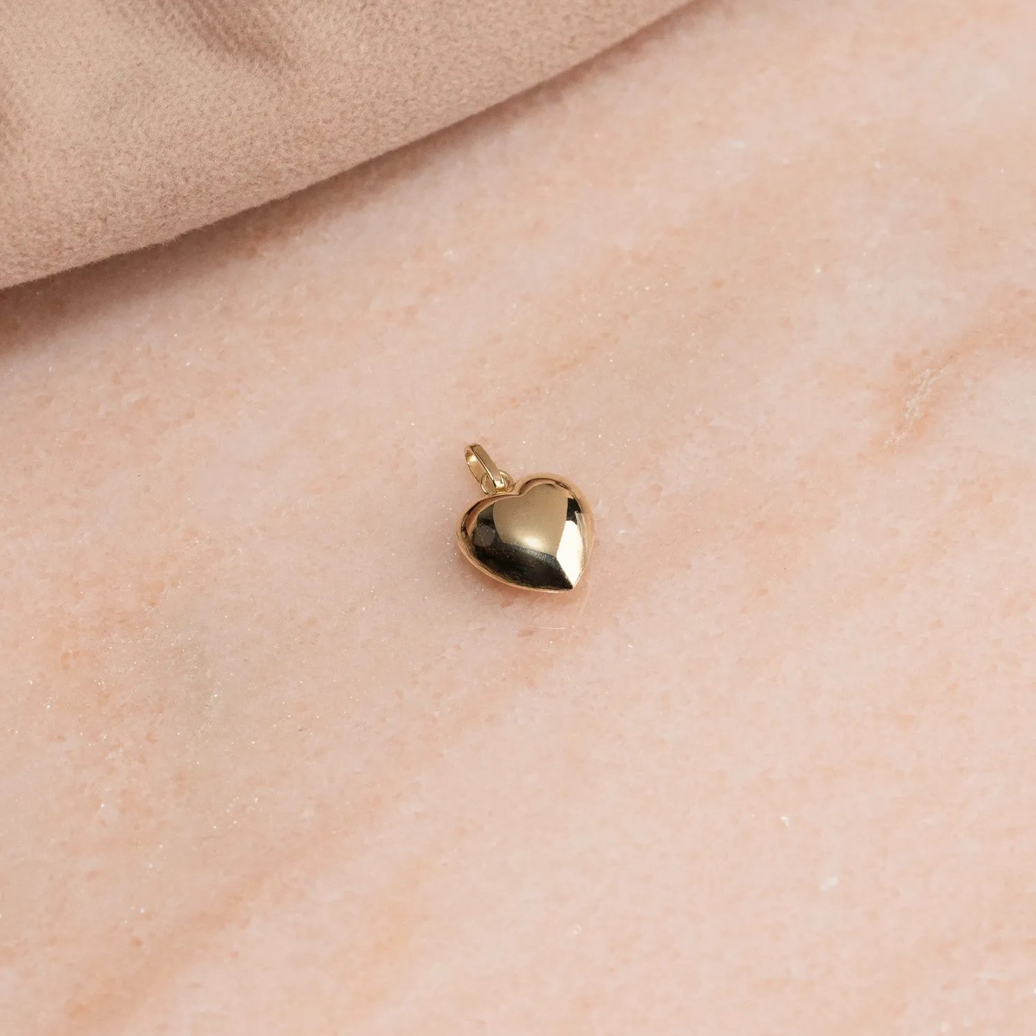 Sisi Copenhagen Heart Solid Gold vedhæng 7 mm 9 karat