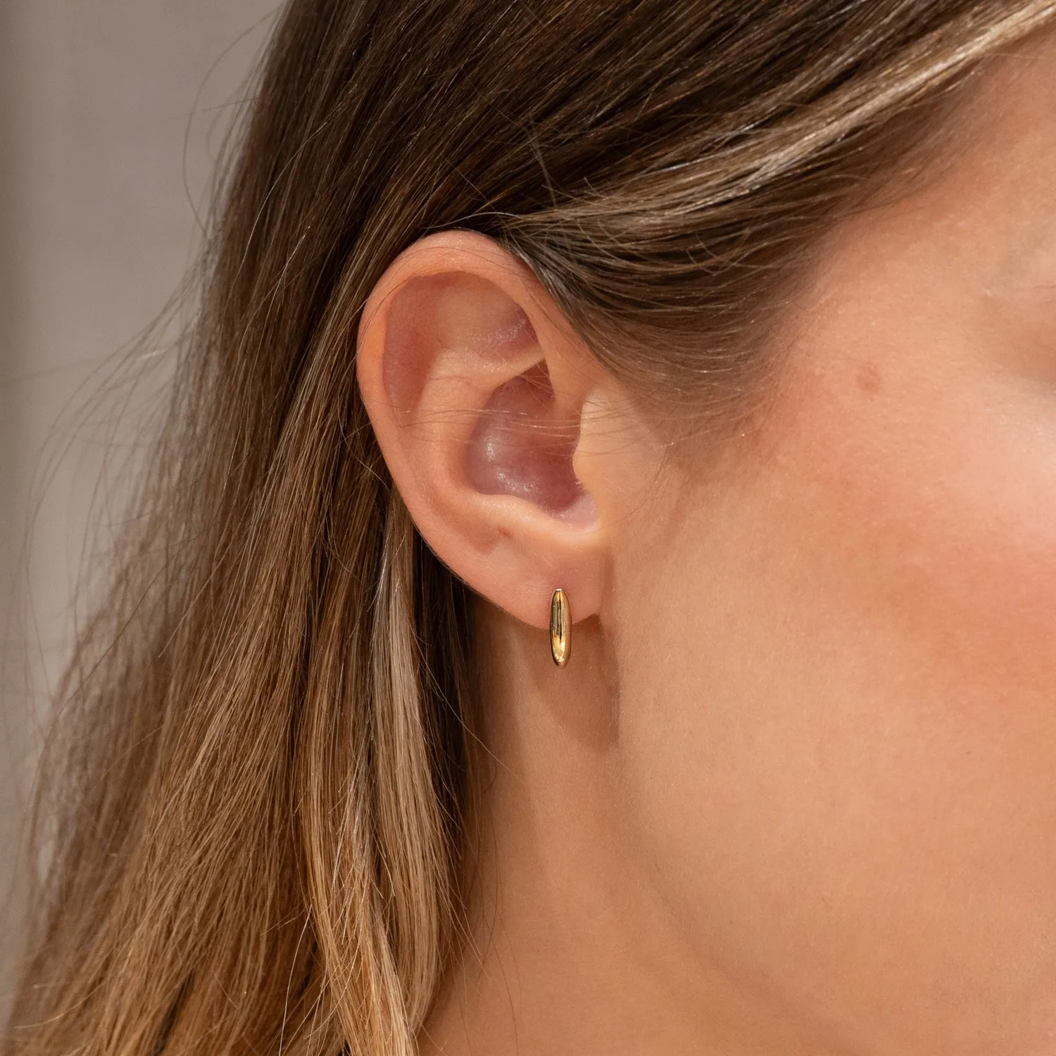 Sisi Copenhagen Harper creoler 12,5mm massiv 9kt guld