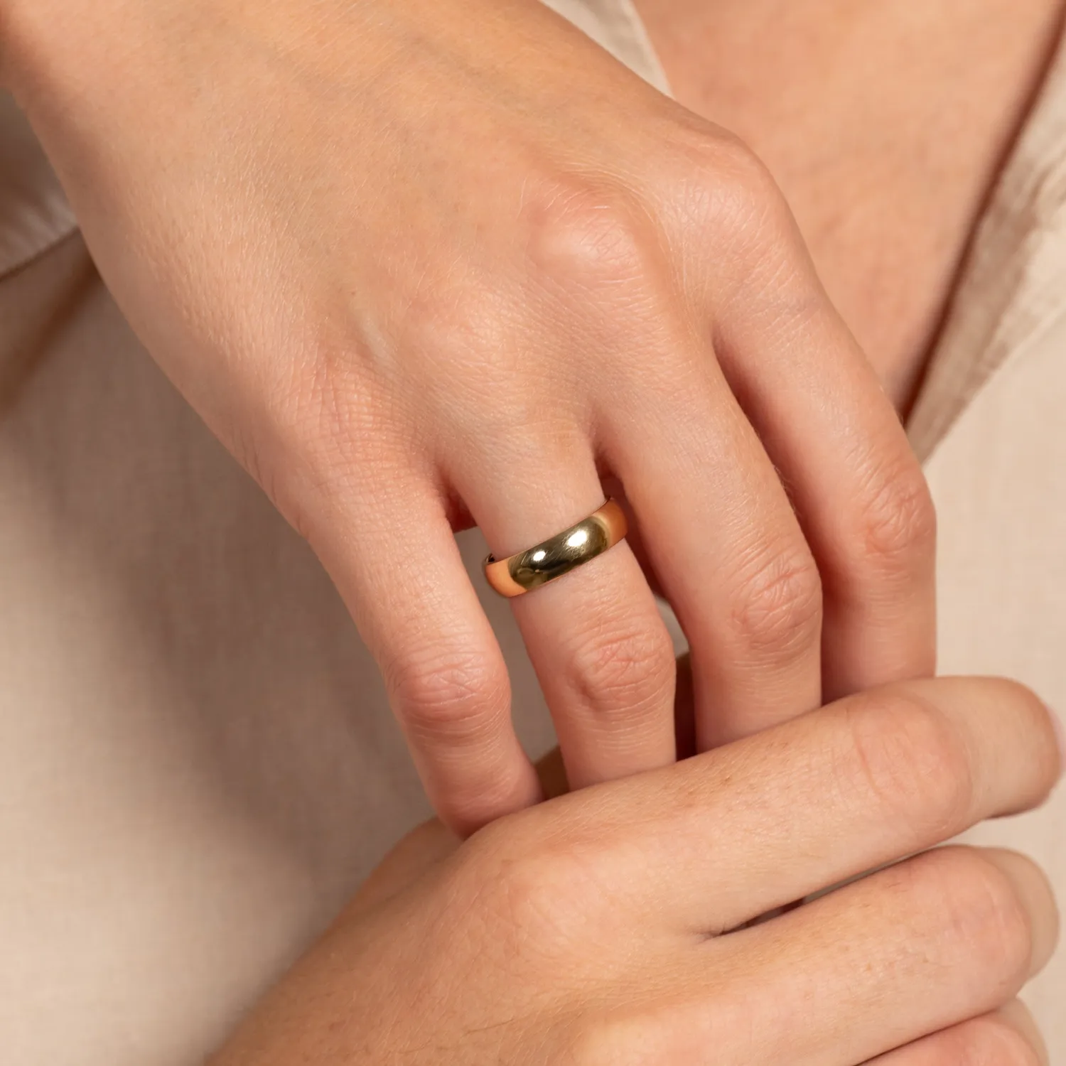 Sisi Copenhagen Classic D-Profil vielsesring 5 mm 14 kt guld