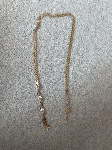 TIMI OF SWEDEN Fishtail halskæde forgyldt 42 cm
