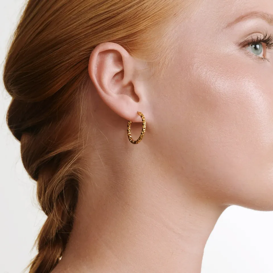 TIMI OF SWEDEN Kahla hoop øreringe 23 mm stål