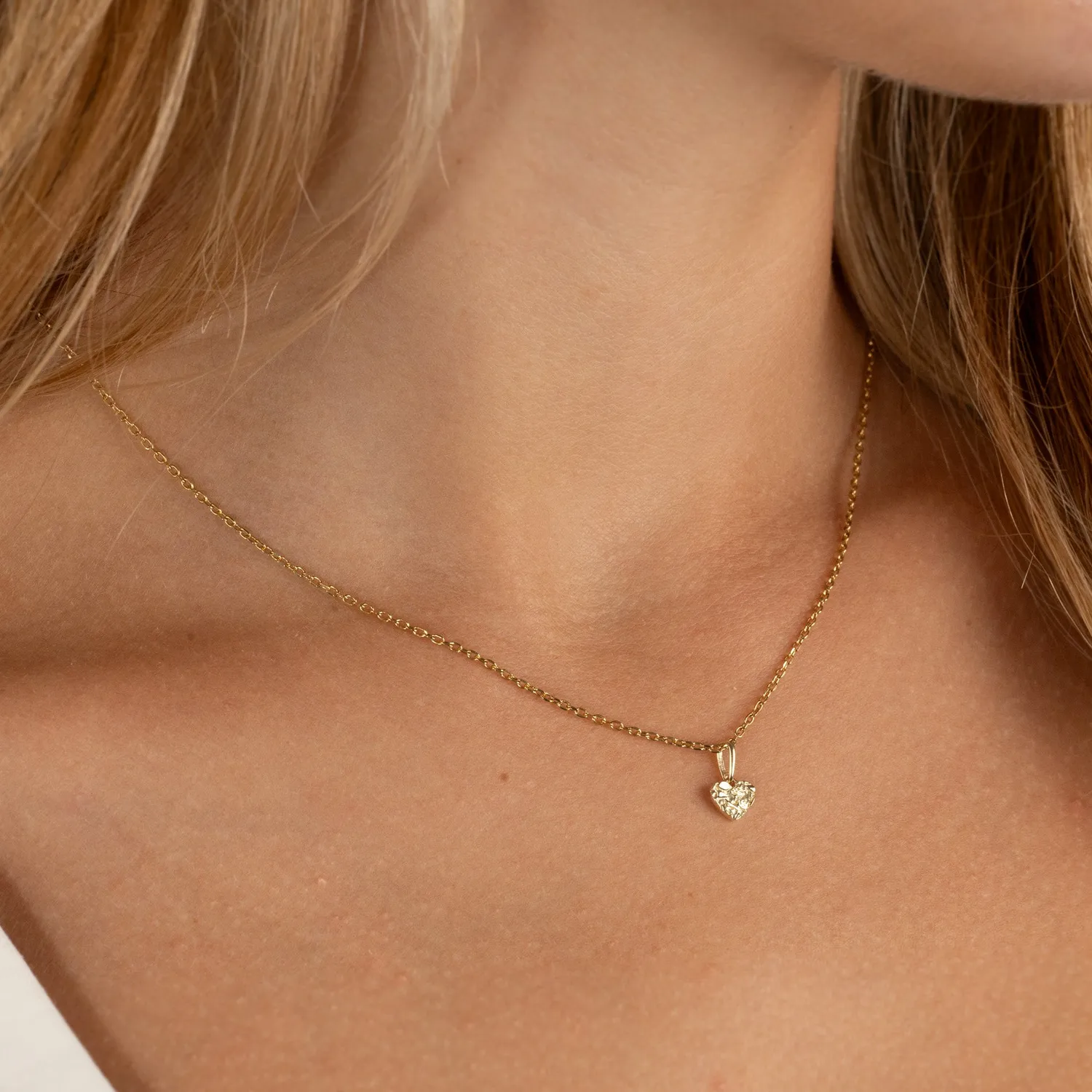 Sisi Copenhagen Molten Heart vedhæng 9 kt guld 7 mm