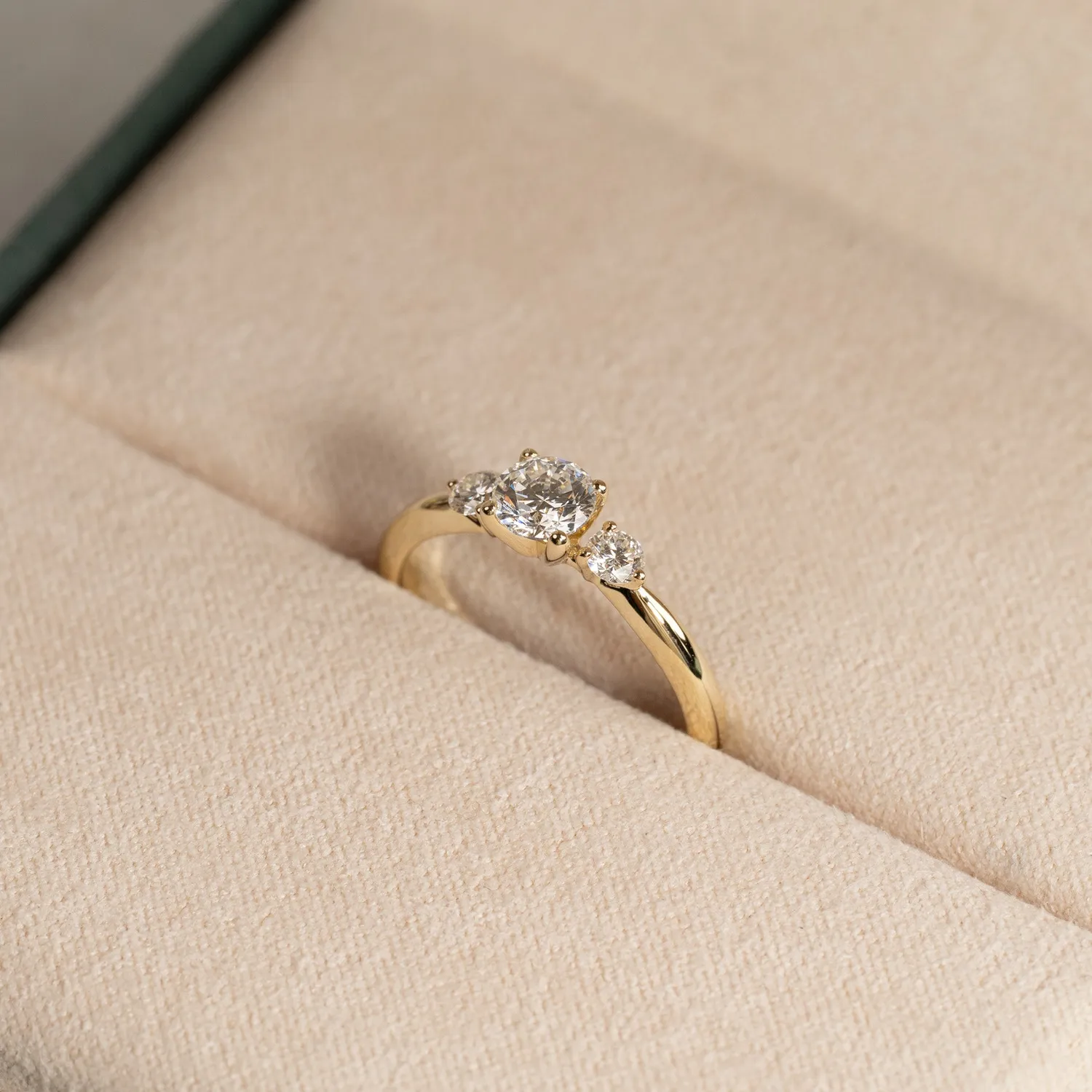 Sisi Copenhagen Round Trilogy diamantring guld 0,7 ct