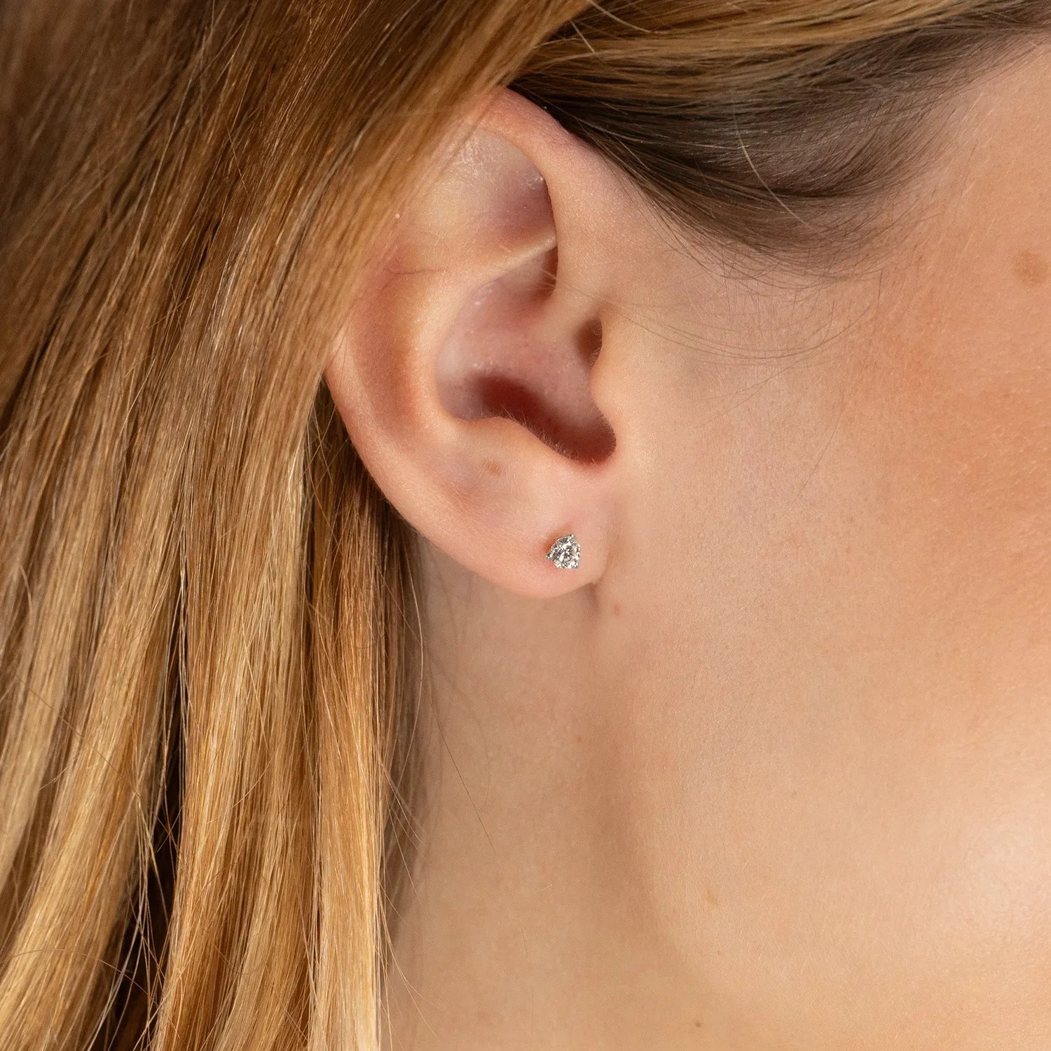 Sisi Copenhagen Simple Lab-Diamond ørestikker hvidguld 0,33 ct