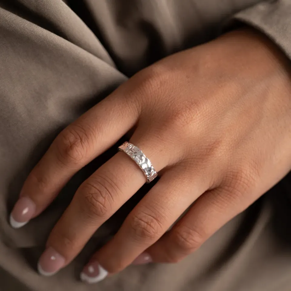 Sisi Copenhagen Elma Medium ring sølv 5 mm rå