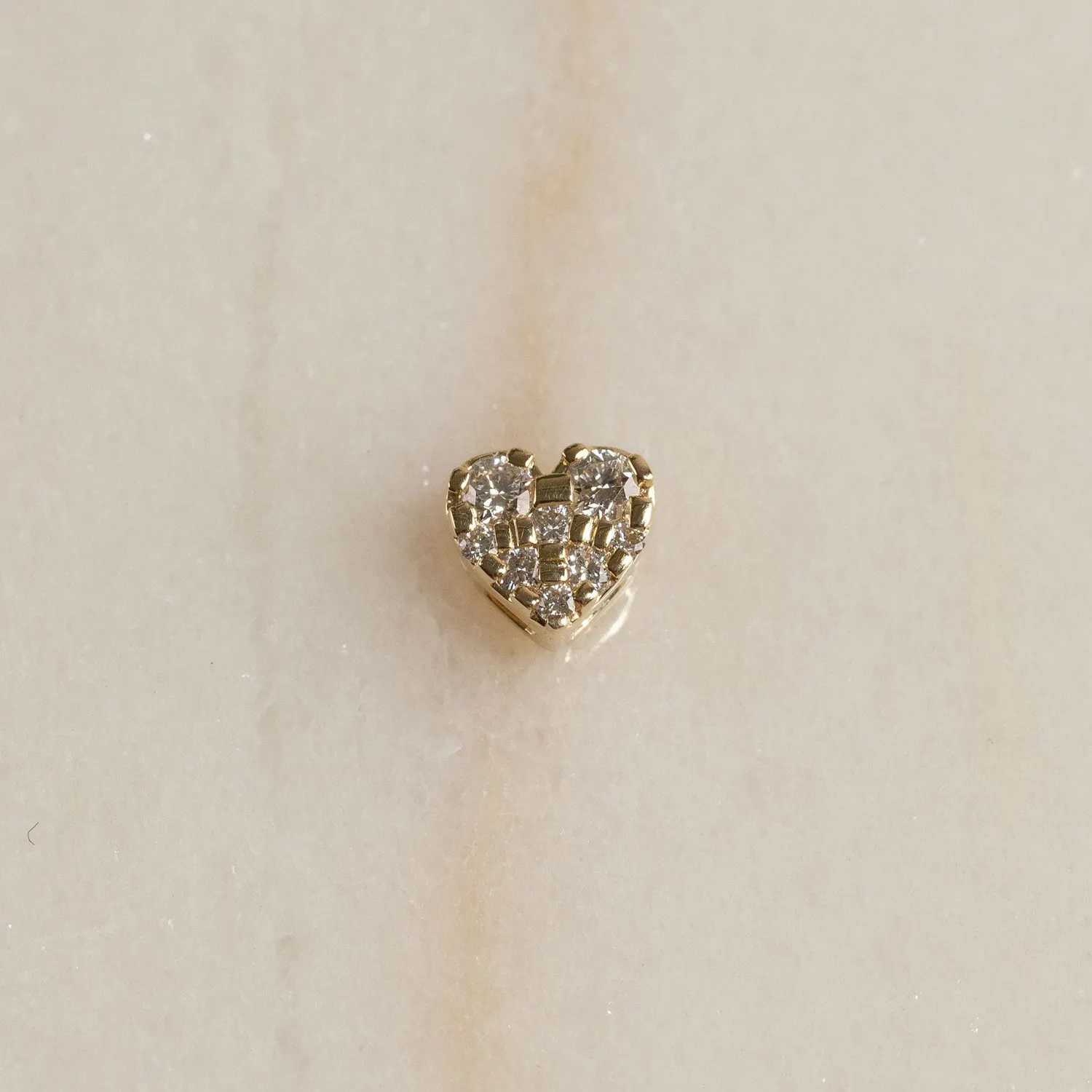 Sisi Copenhagen Heart Pave lab-diamant vedhæng 0,17 ct guld