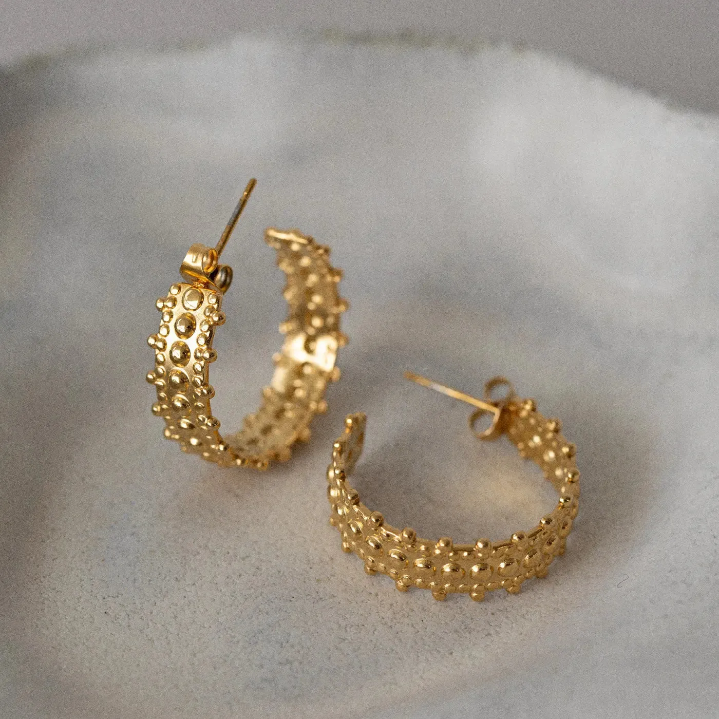 TIMI OF SWEDEN Rumi hoop øreringe guld 21 mm
