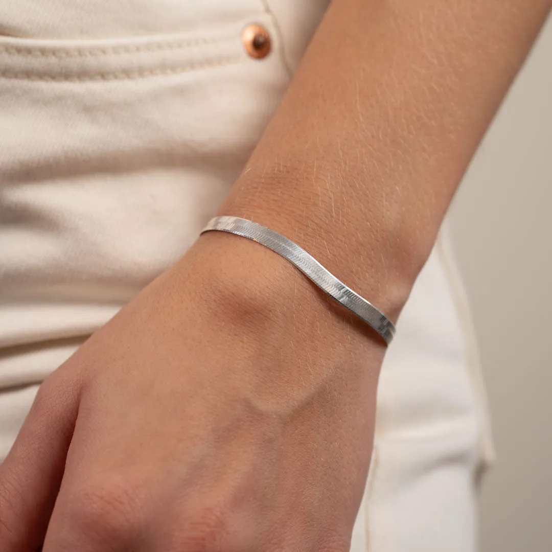 Sisi Copenhagen Aya smykkesæt sølv halskæde + armbånd