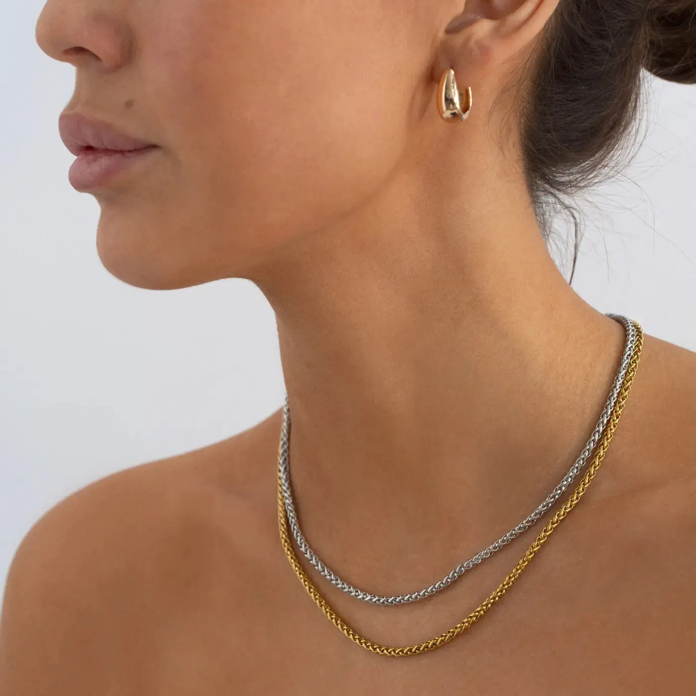 TIMI OF SWEDEN Tavi chain halskæde guld rustfrit stål