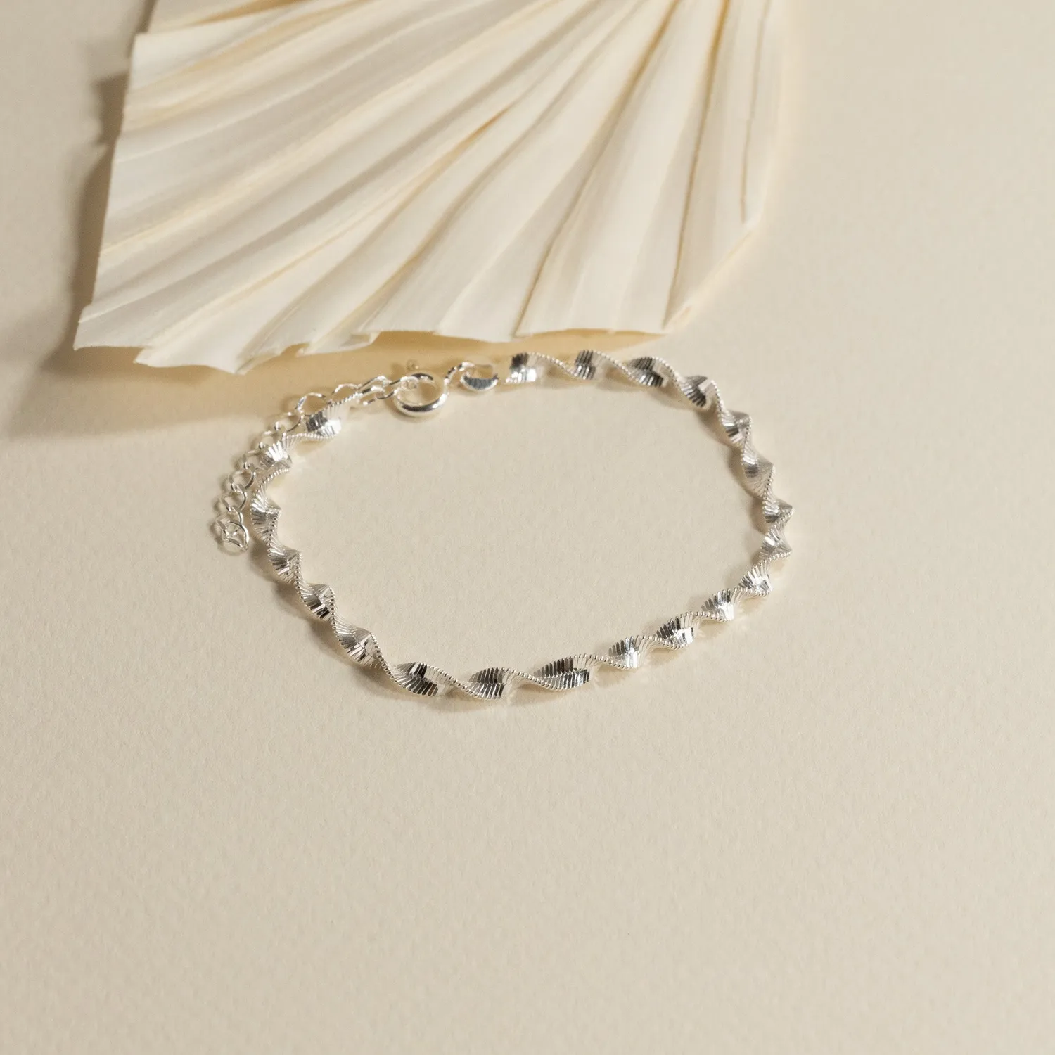 Sisi Copenhagen Amie armbånd sølv snoet 15,5 cm