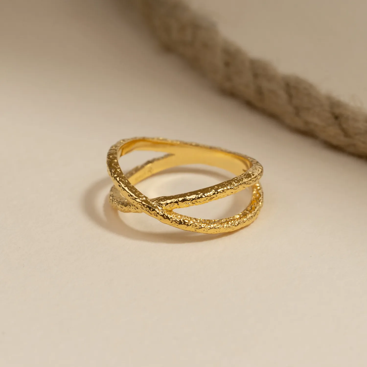 Sisi Copenhagen Winnie ring forgyldt rå