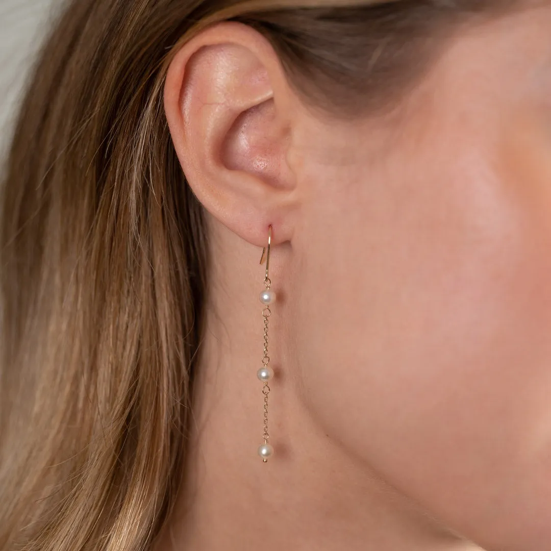 Sisi Copenhagen Erica Pearl øreringe 9 kt guld perler