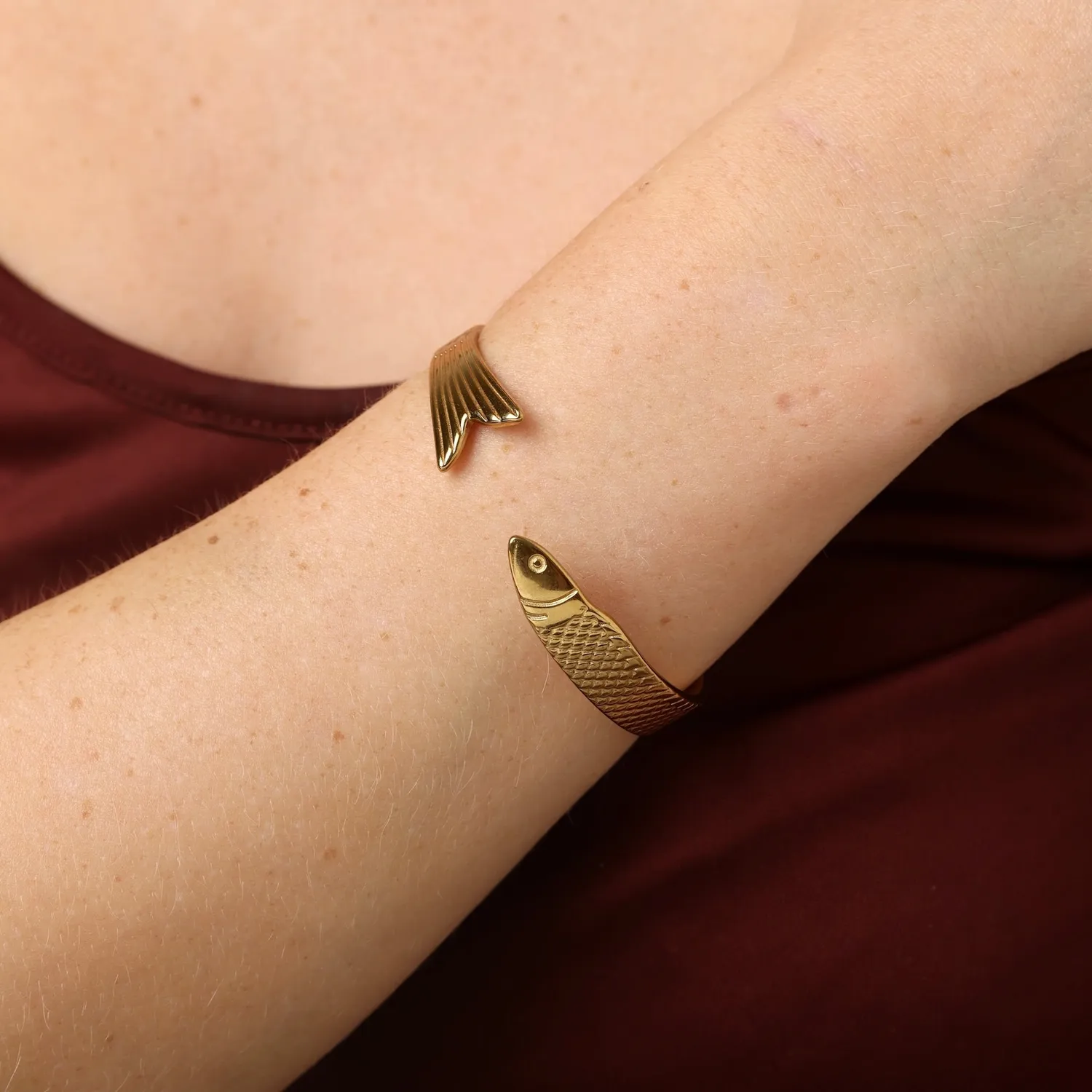 TIMI OF SWEDEN Erle Fisk armbånd sølv waterproof