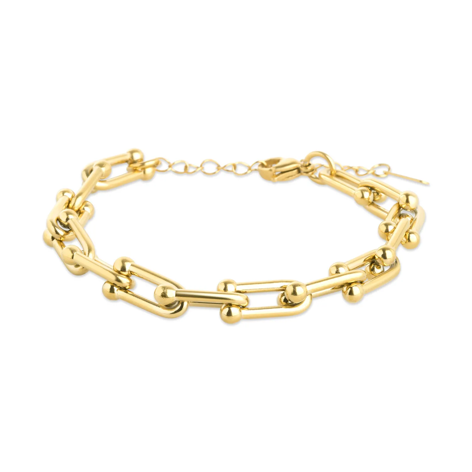 TIMI OF SWEDEN Betty papirclips armbånd rustfrit stål