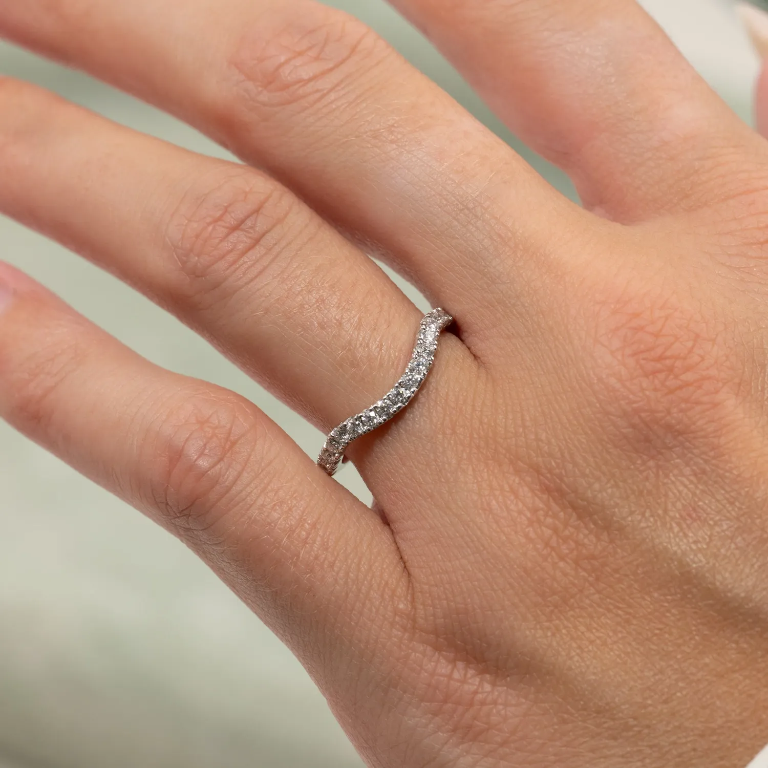 Sisi Copenhagen alliance ring hvidguld 14 kt 0,30 ct