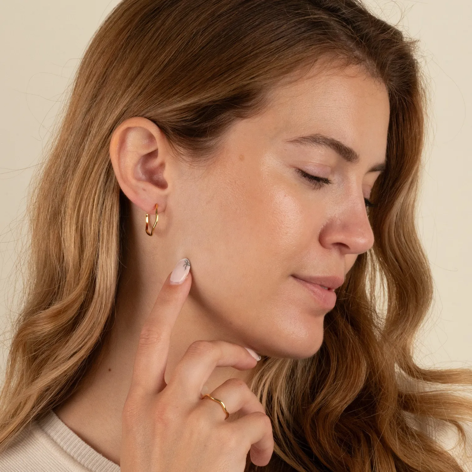 Sisi Copenhagen Gaia creoler forgyldt 20 mm par