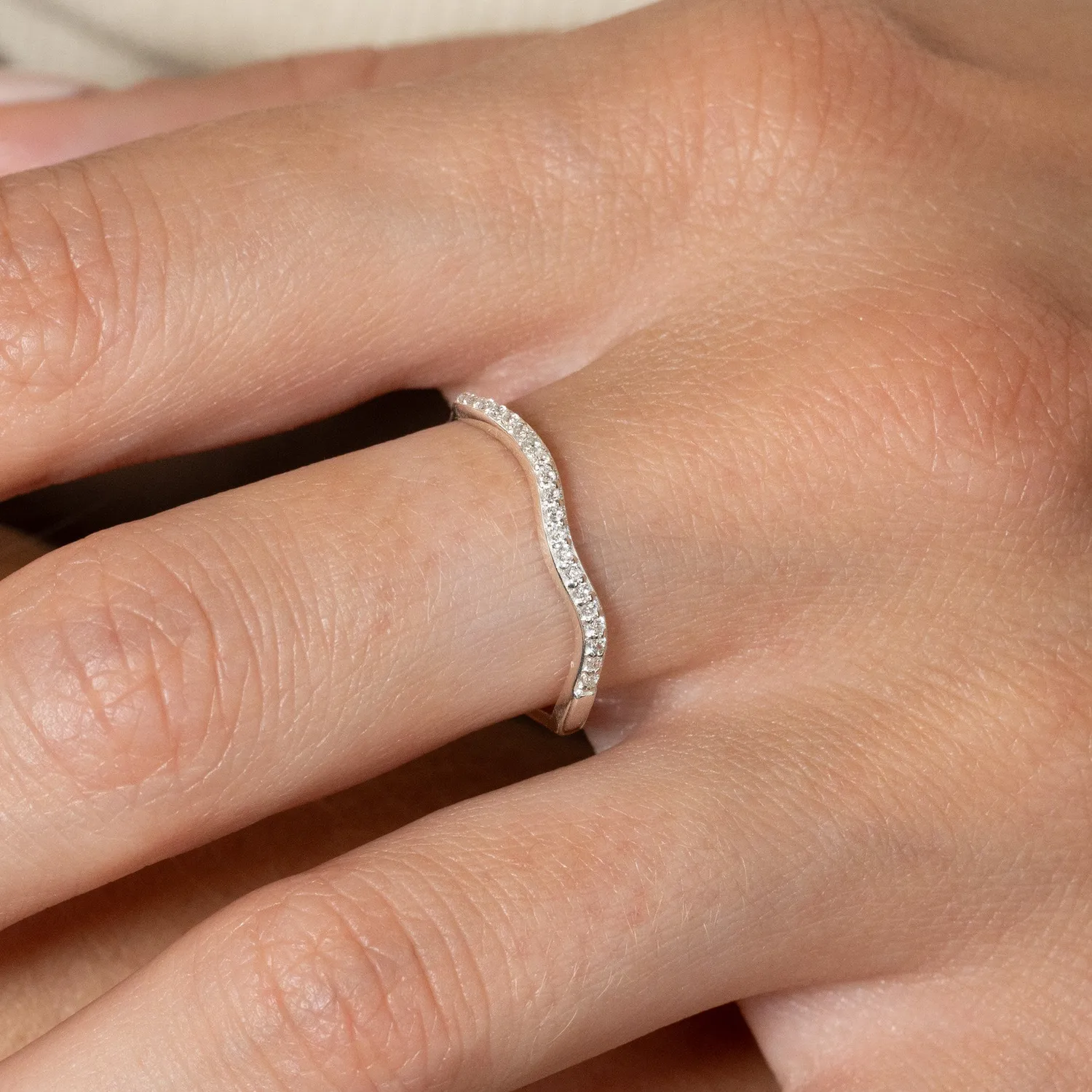 Sisi Copenhagen Gaia Crystal Silver ring zirkon