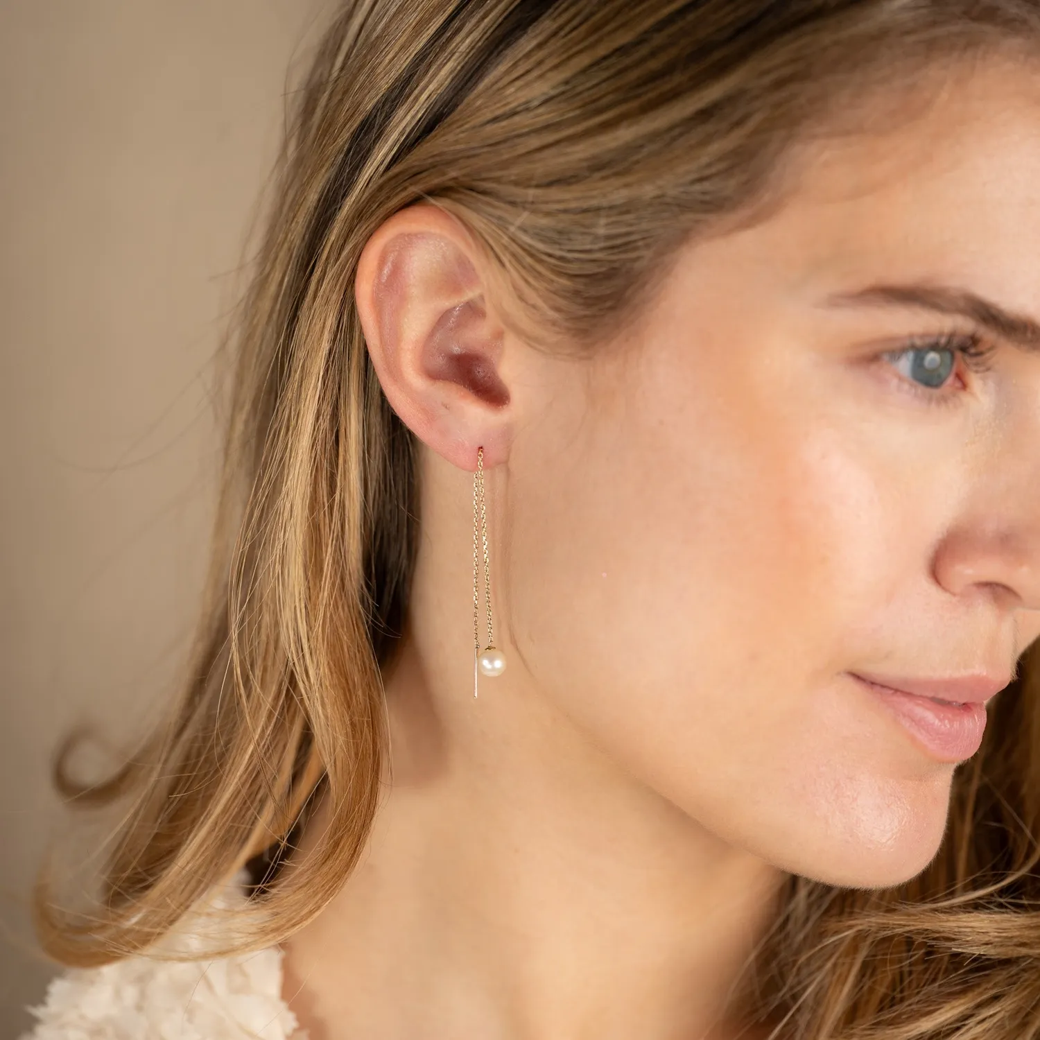 Sisi Copenhagen Margery Pearl øreringe guld ferskvandsperler