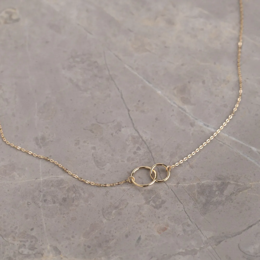 Sisi Copenhagen Una halskæde 9 kt guld 46 cm ringe