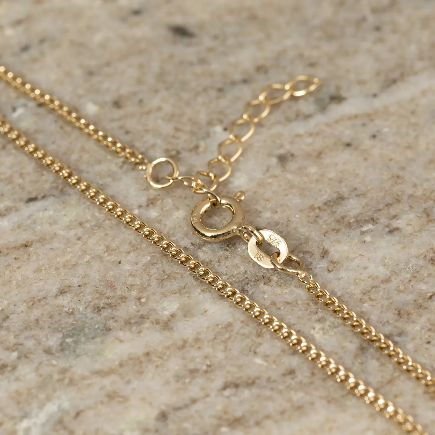 Sisi Copenhagen Sia Mini Panzer armbånd 9 kt guld 16+3 cm