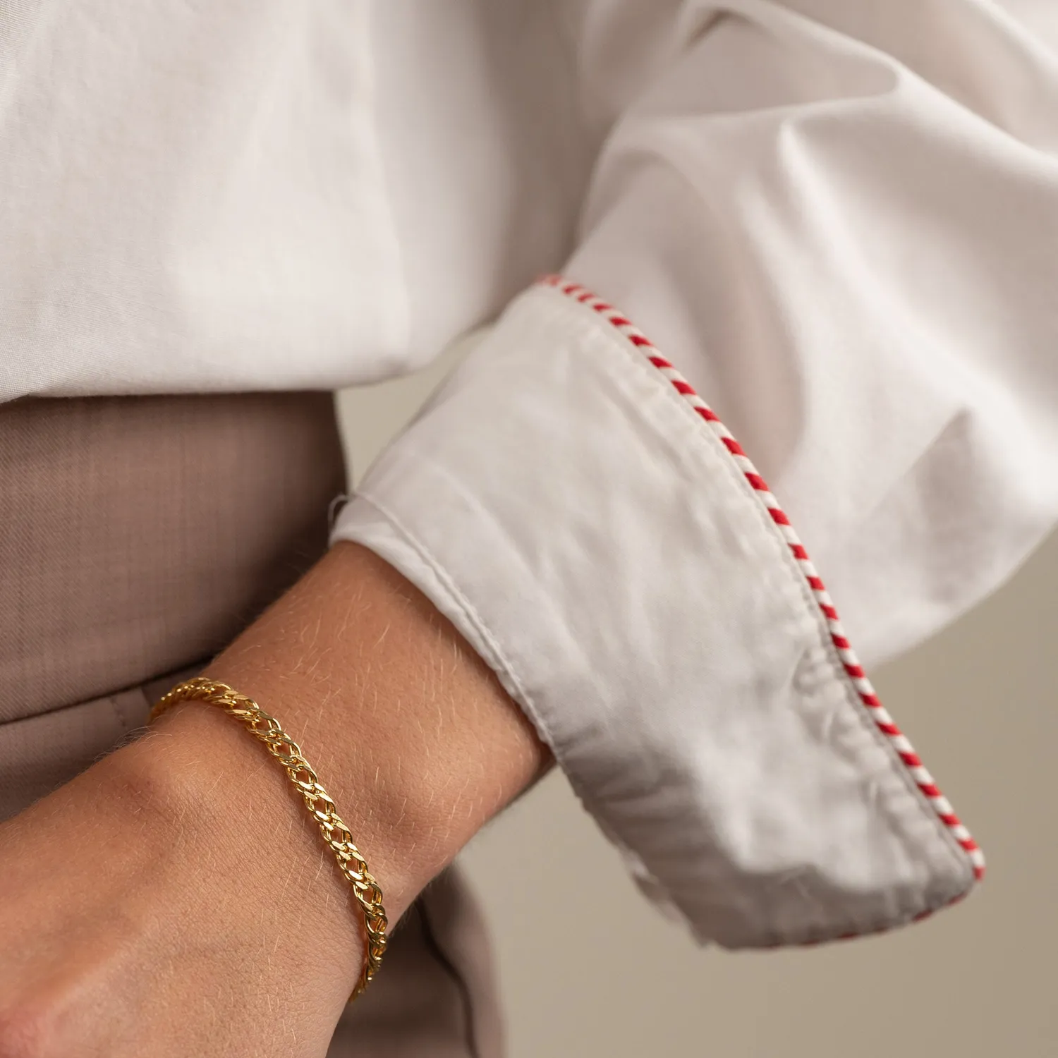 Sisi Copenhagen Mynte armbånd forgyldt large 16 cm