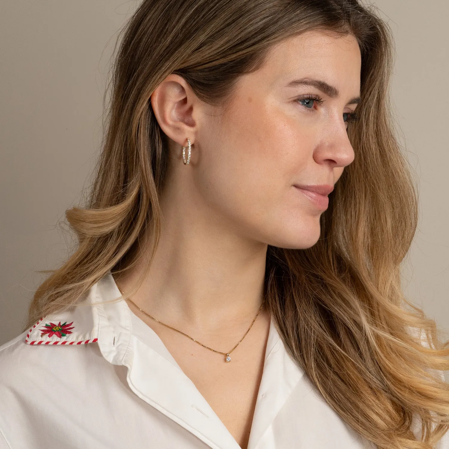 Sisi Copenhagen Prong Solitaire diamantvedhæng 0,25 ct guld