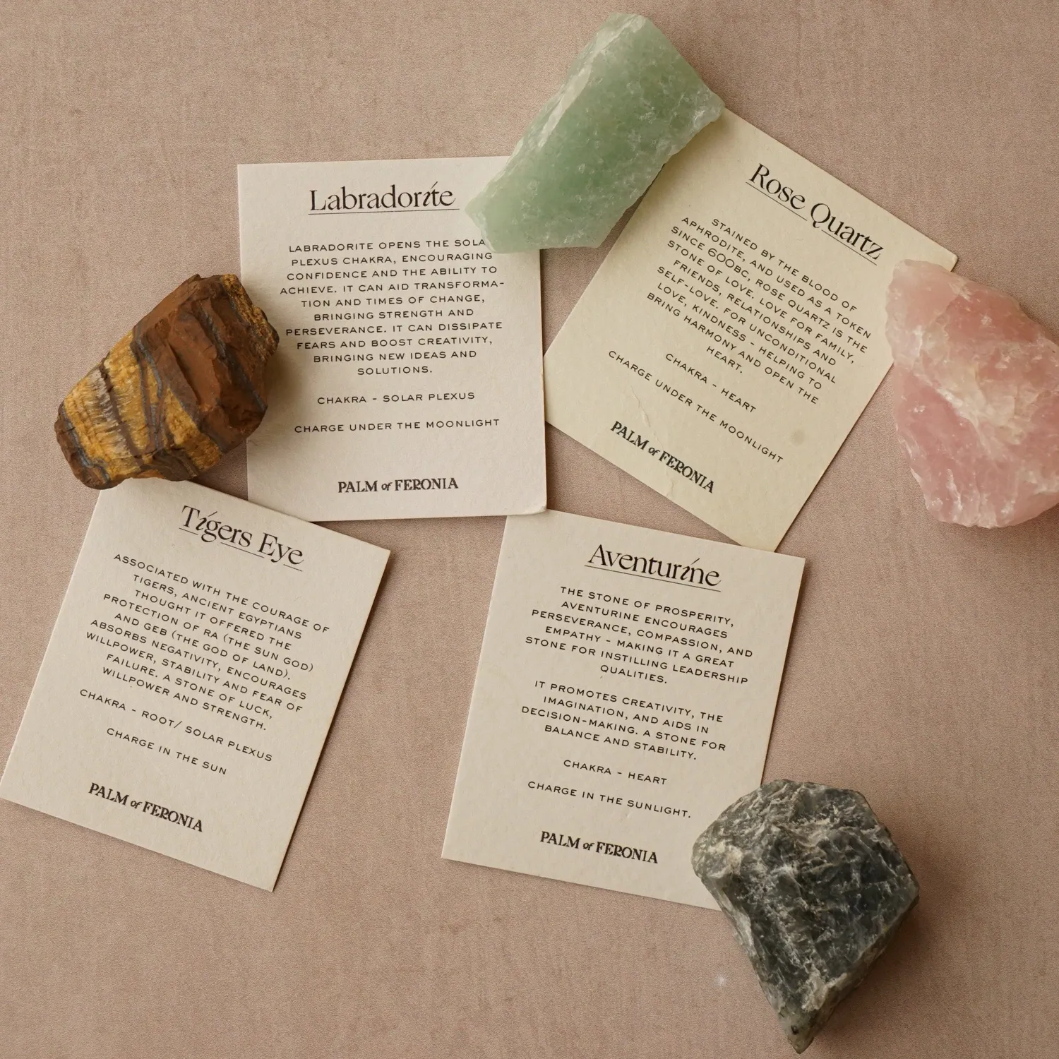 Orelia Raw Rose Quartz krystal kærlighed