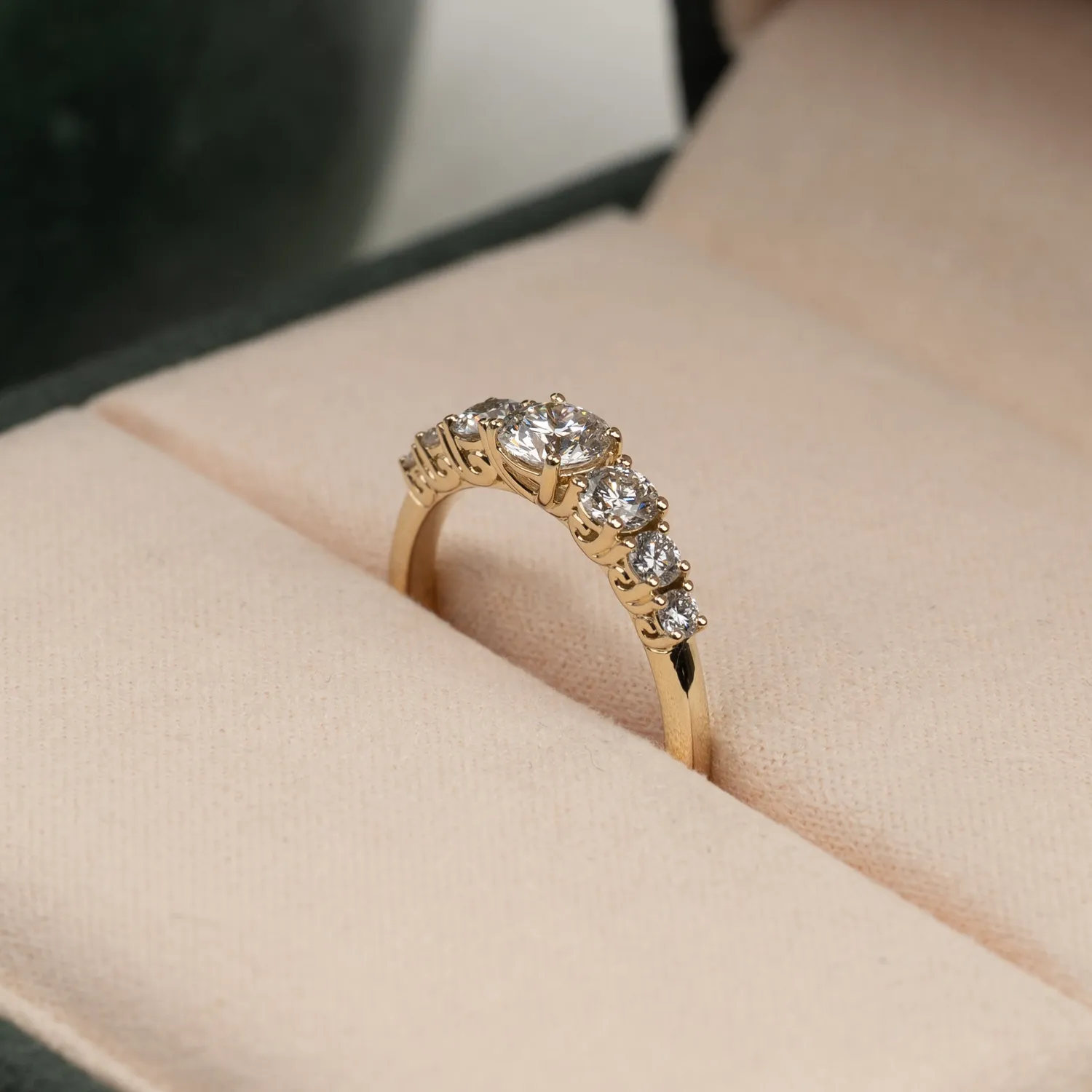 Sisi Copenhagen Seven-Stone Trellis diamantring 1,0 ct 14 kt