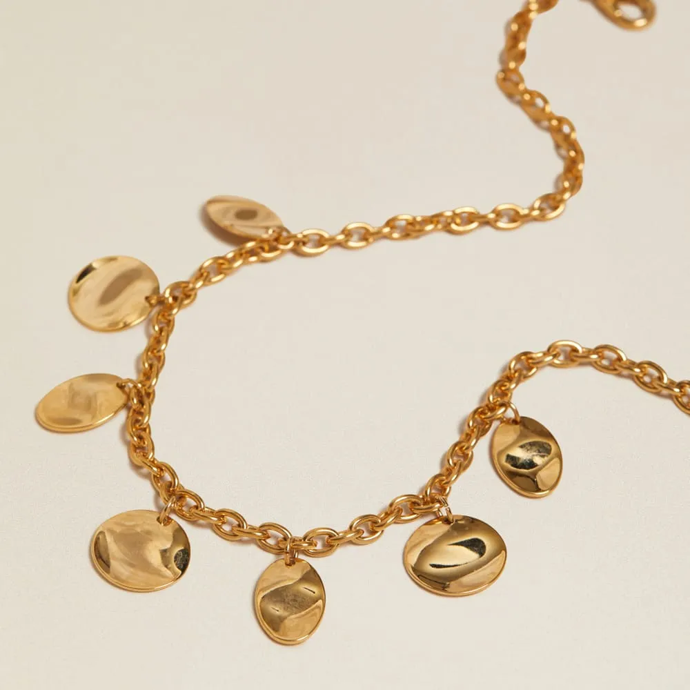 Orelia Vintage Molten Coin Charm halskæde møntvedhæng
