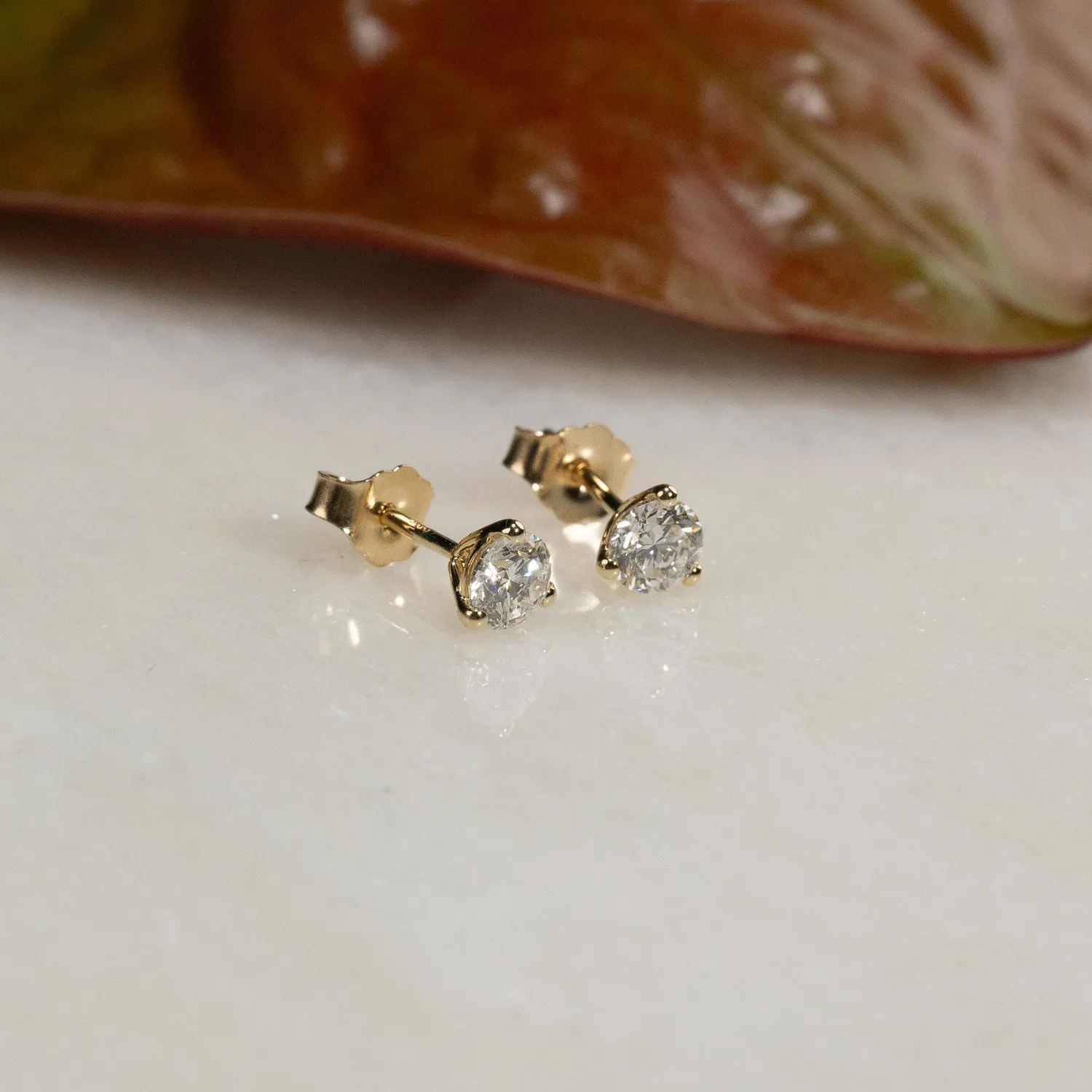 Sisi Copenhagen Simple Stud øreringe 0,2 ct 14 kt guld