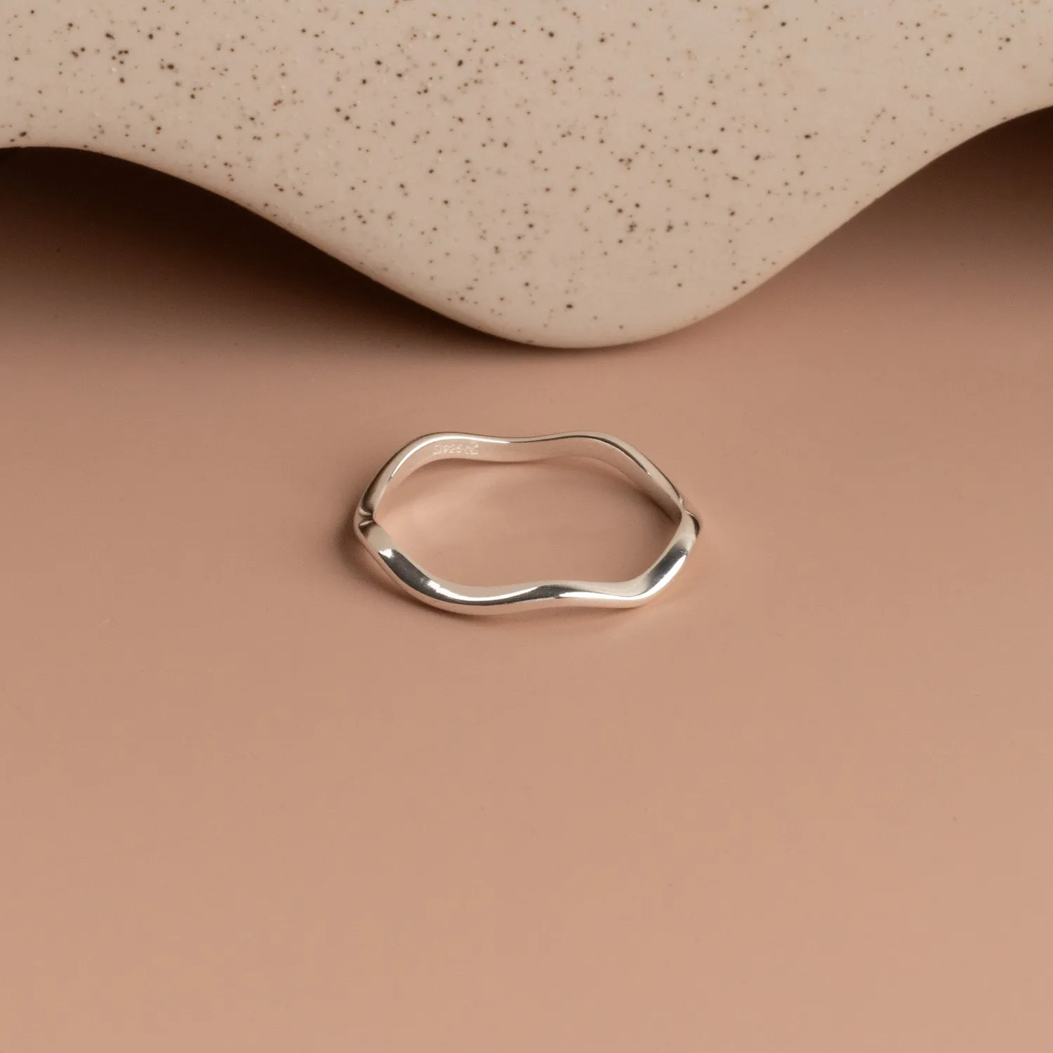Sisi Copenhagen Gaia ring sølv 925 bølge 2,5 mm