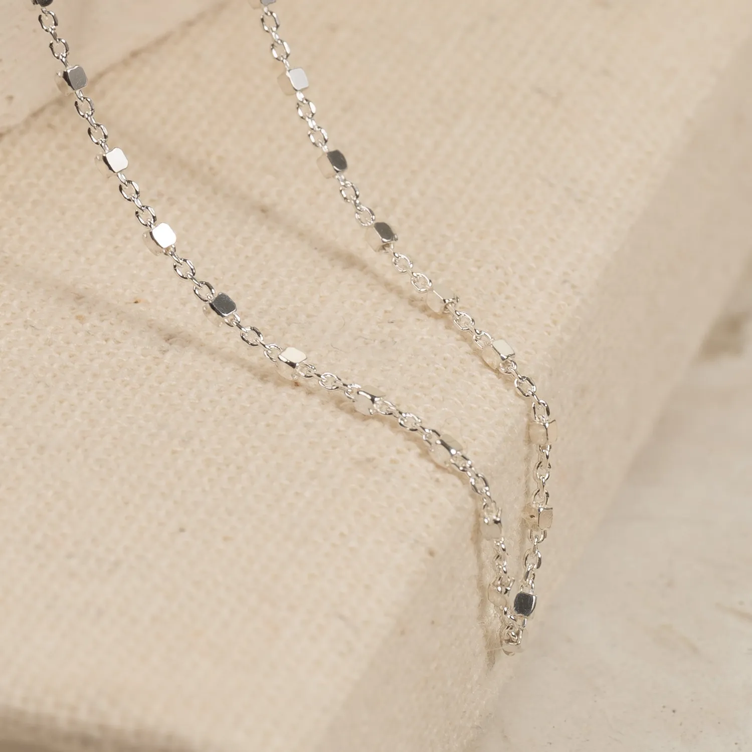Sisi Copenhagen Delta Silver Chain halskæde sølv 42+5 cm