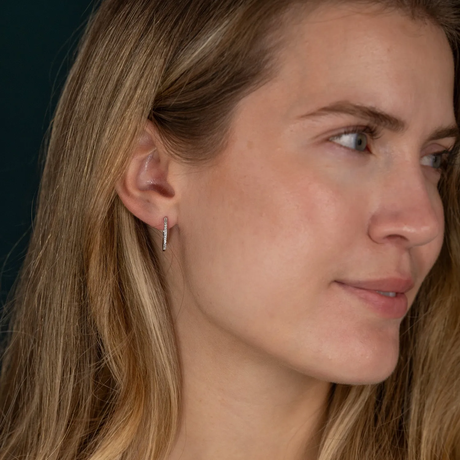 Sisi Copenhagen Classic Lab-Diamond Creol 0,2ct øreringe hvidguld