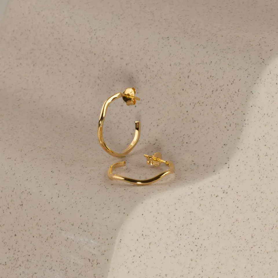 Sisi Copenhagen Gaia creoler forgyldt 20 mm par