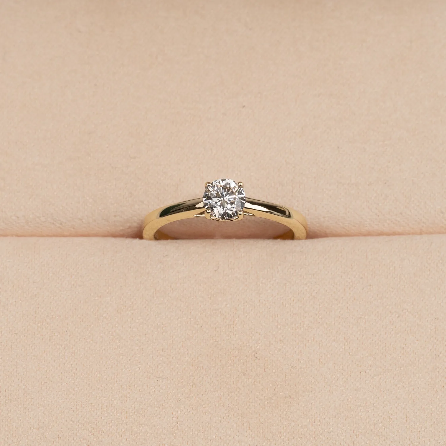 Sisi Copenhagen Solitaire Trellis diamantring guld 0,55ct