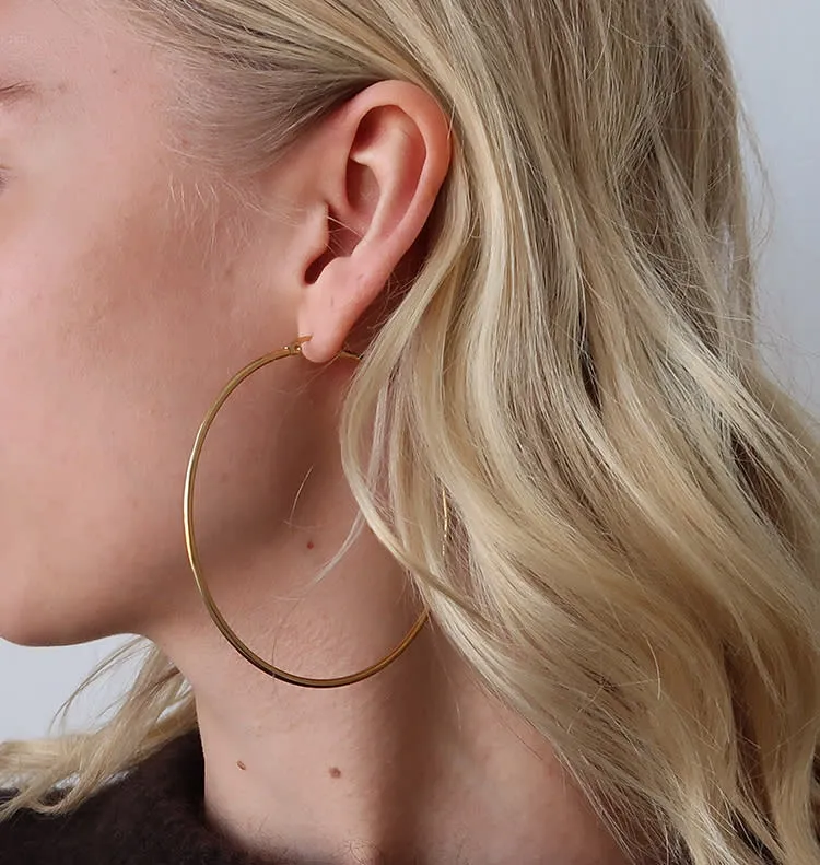 Wos WOS UP Janet hoops guld 75 mm