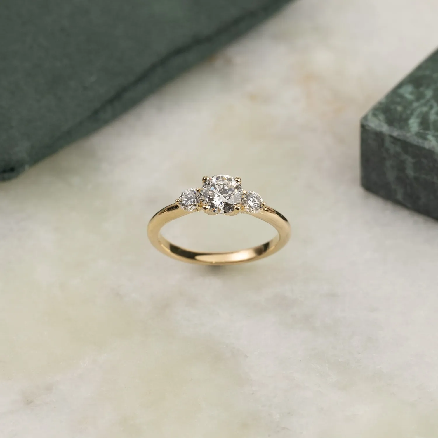 Sisi Copenhagen Round Trilogy diamantring 14 kt guld E-F VVS