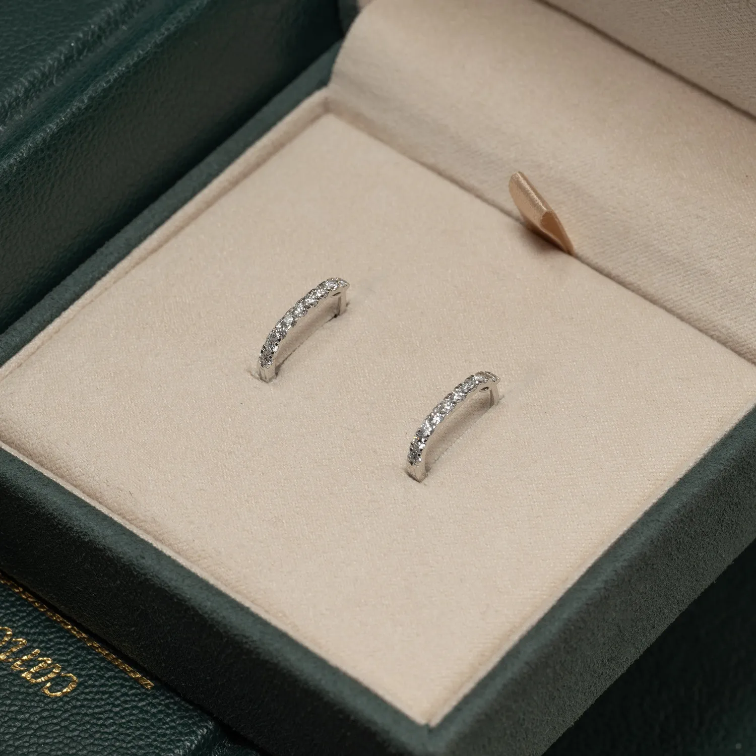Sisi Copenhagen Oval Lab-diamond creoler hvidguld 0,45ct