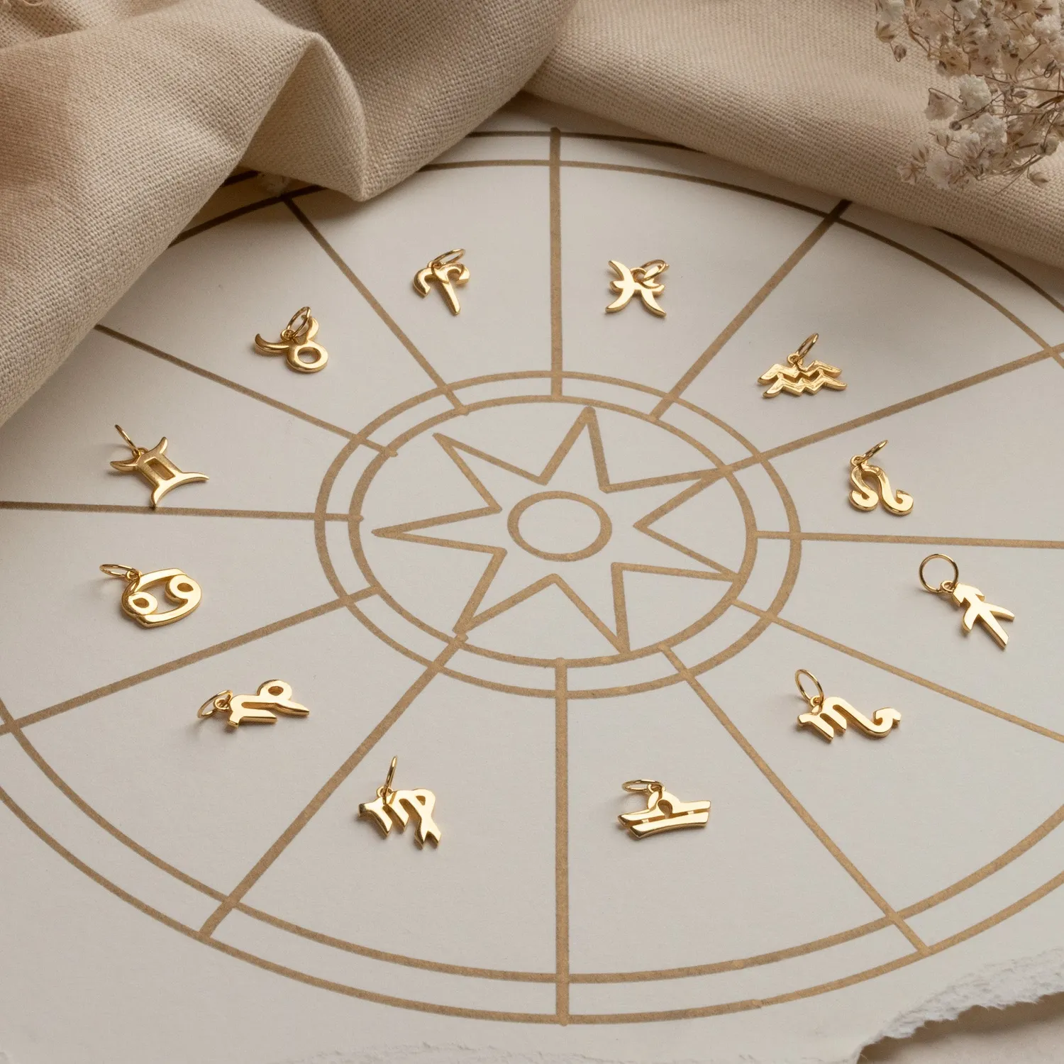 Sisi Copenhagen Zodiac vedhæng Vædderen forgyldt
