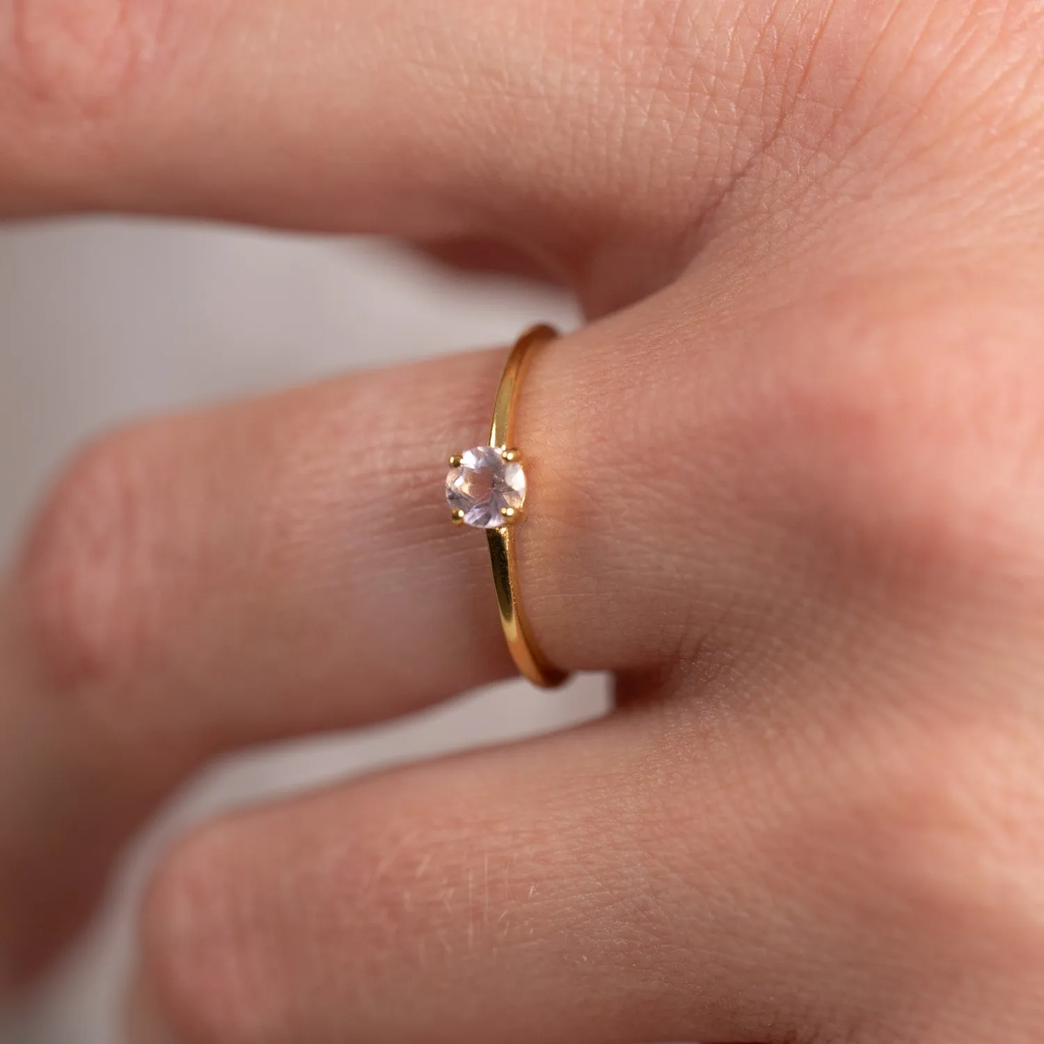 Sisi Copenhagen Gemma Purple Amethyst ring forgyldt lilla
