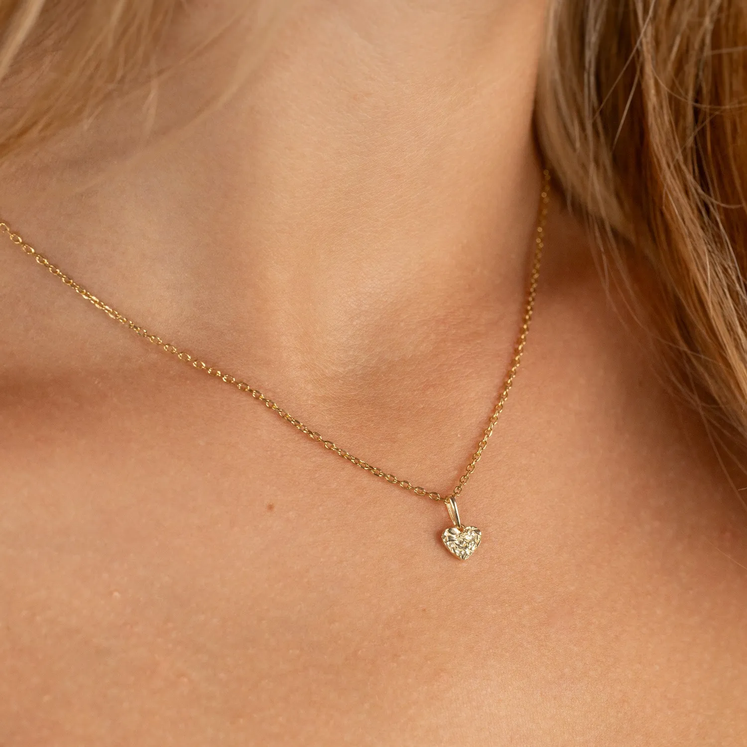Sisi Copenhagen Molten Heart vedhæng 9 kt guld 7 mm