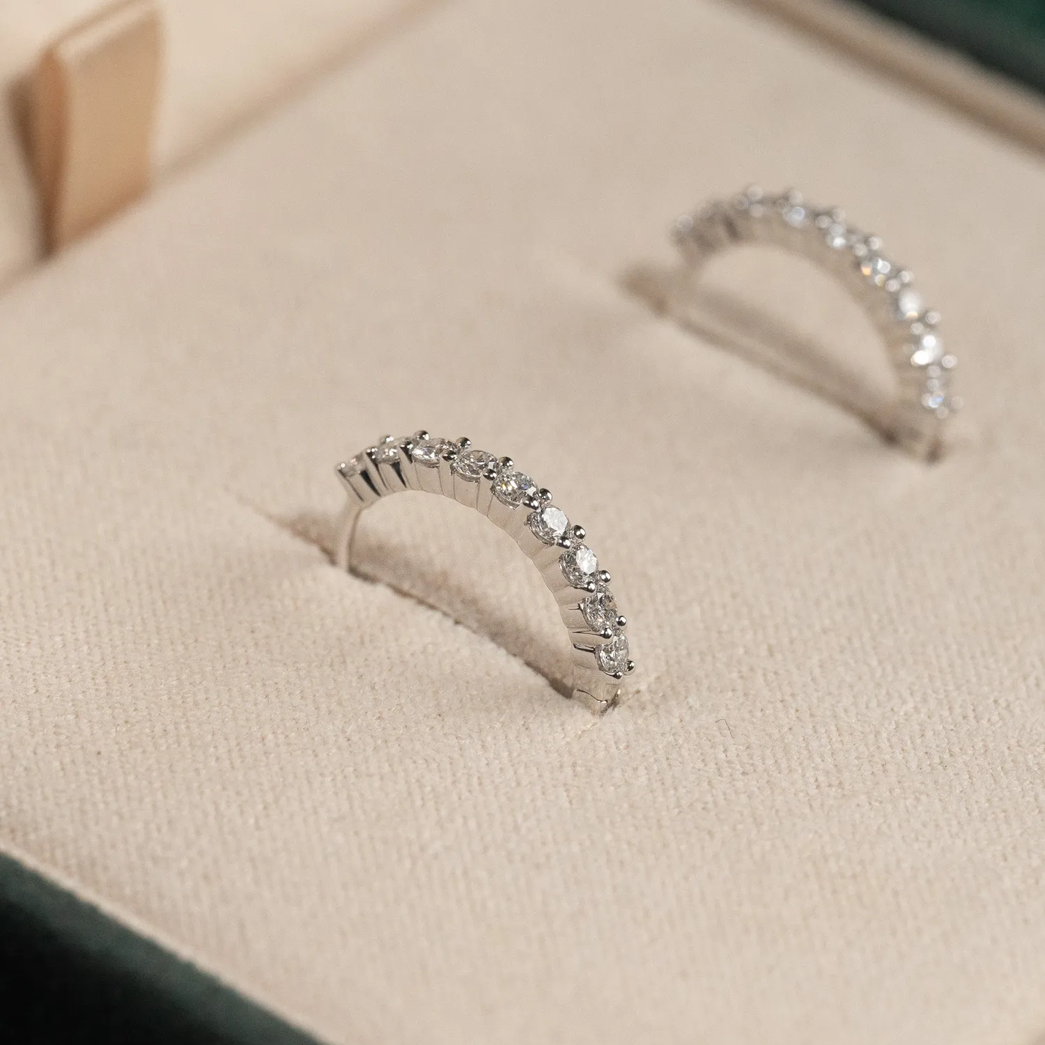 Sisi Copenhagen Prong diamantcreoler hvidguld 0,5 ct