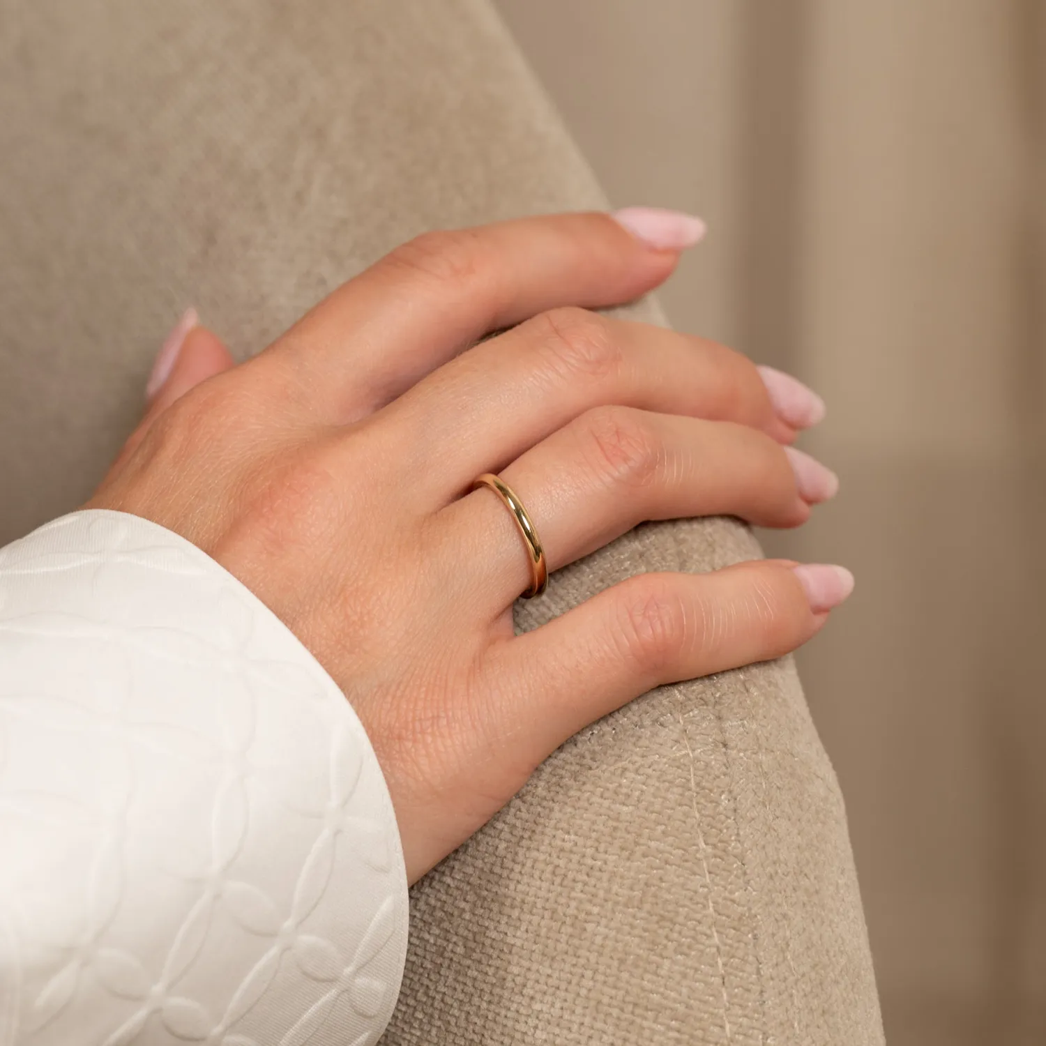 Sisi Copenhagen Classic vielsesring guld D-profil 2mm