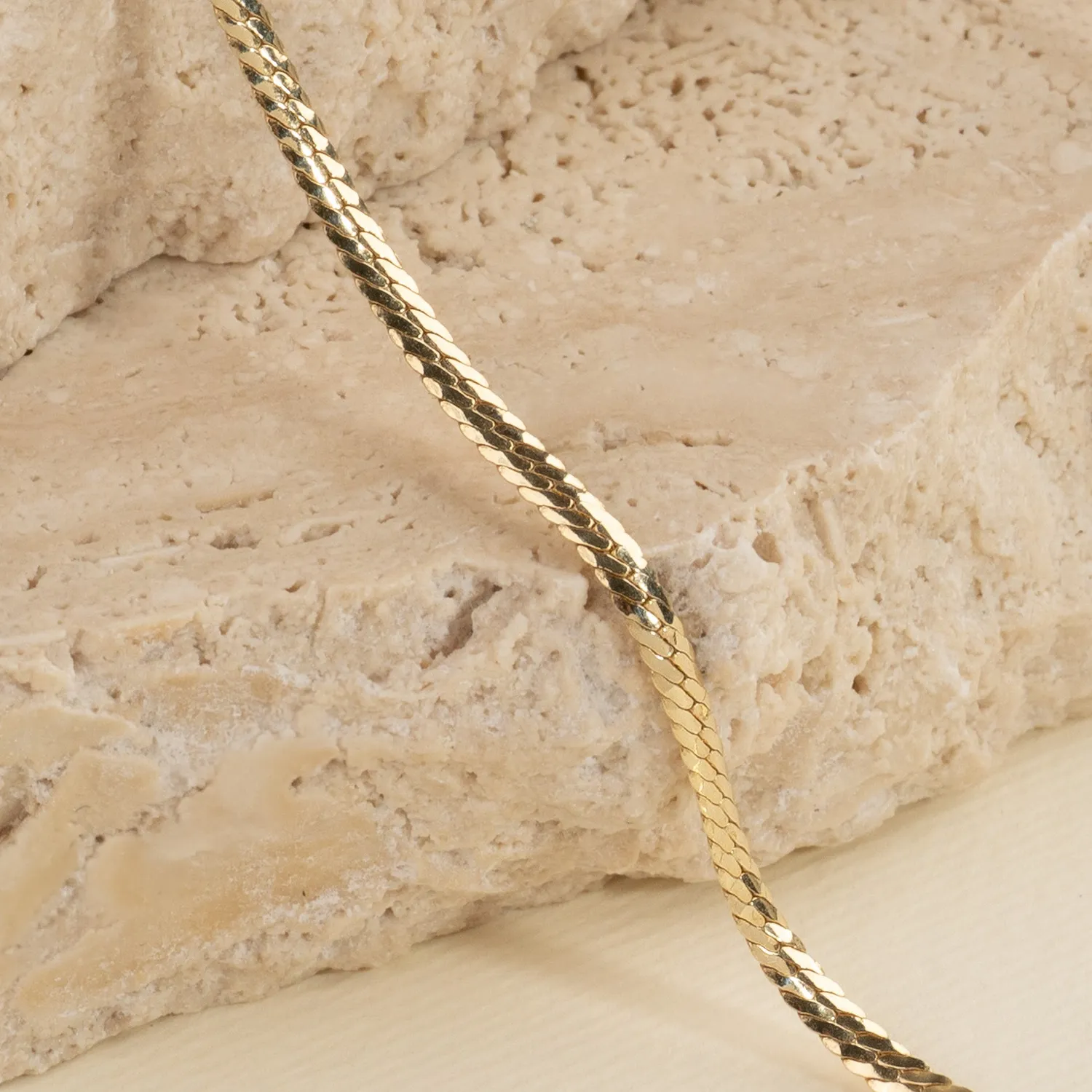 Sisi Copenhagen Sigga Golden Chain halskæde 42 cm forgyldt