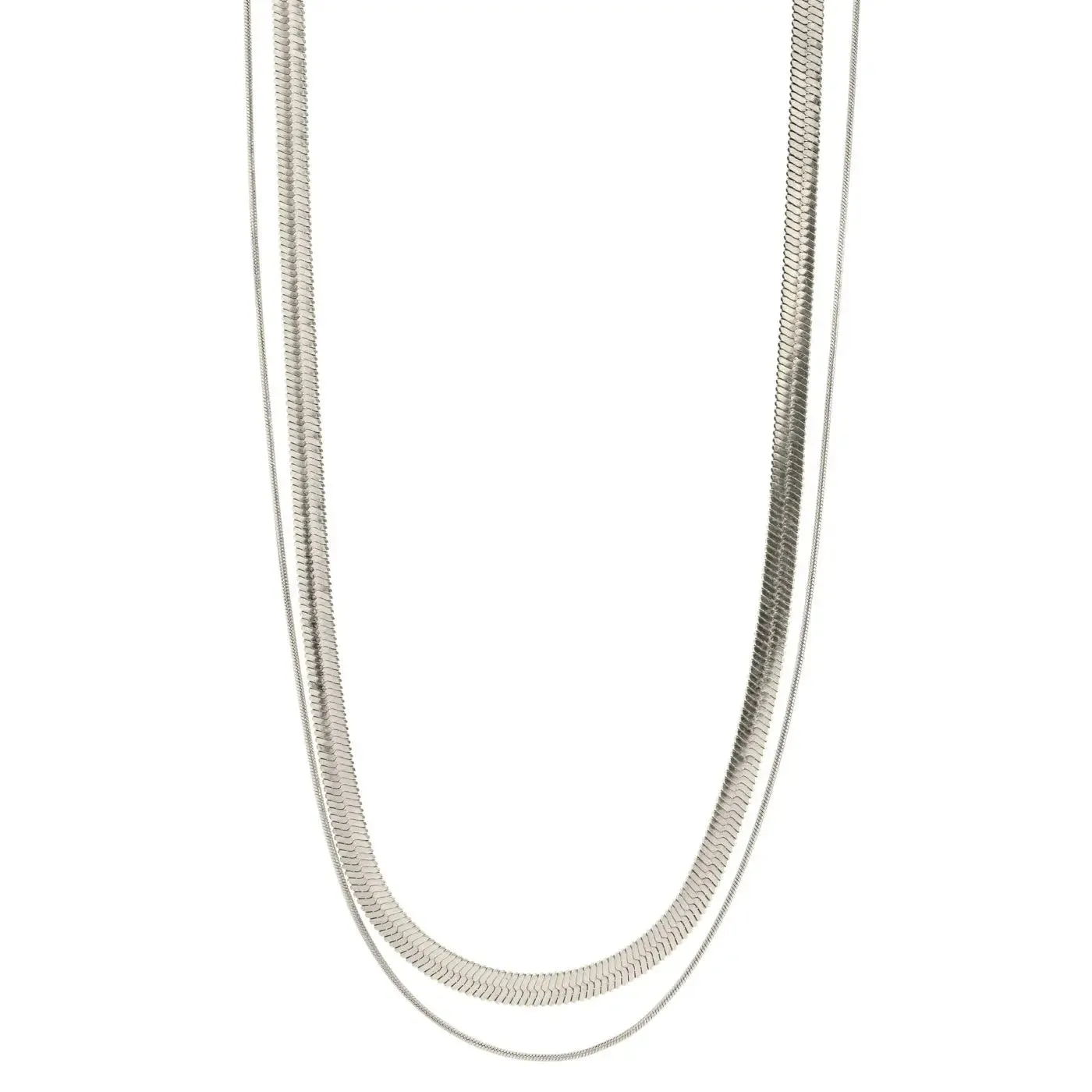 TIMI OF SWEDEN Ivy halskæde slange dobbelt 38+5cm